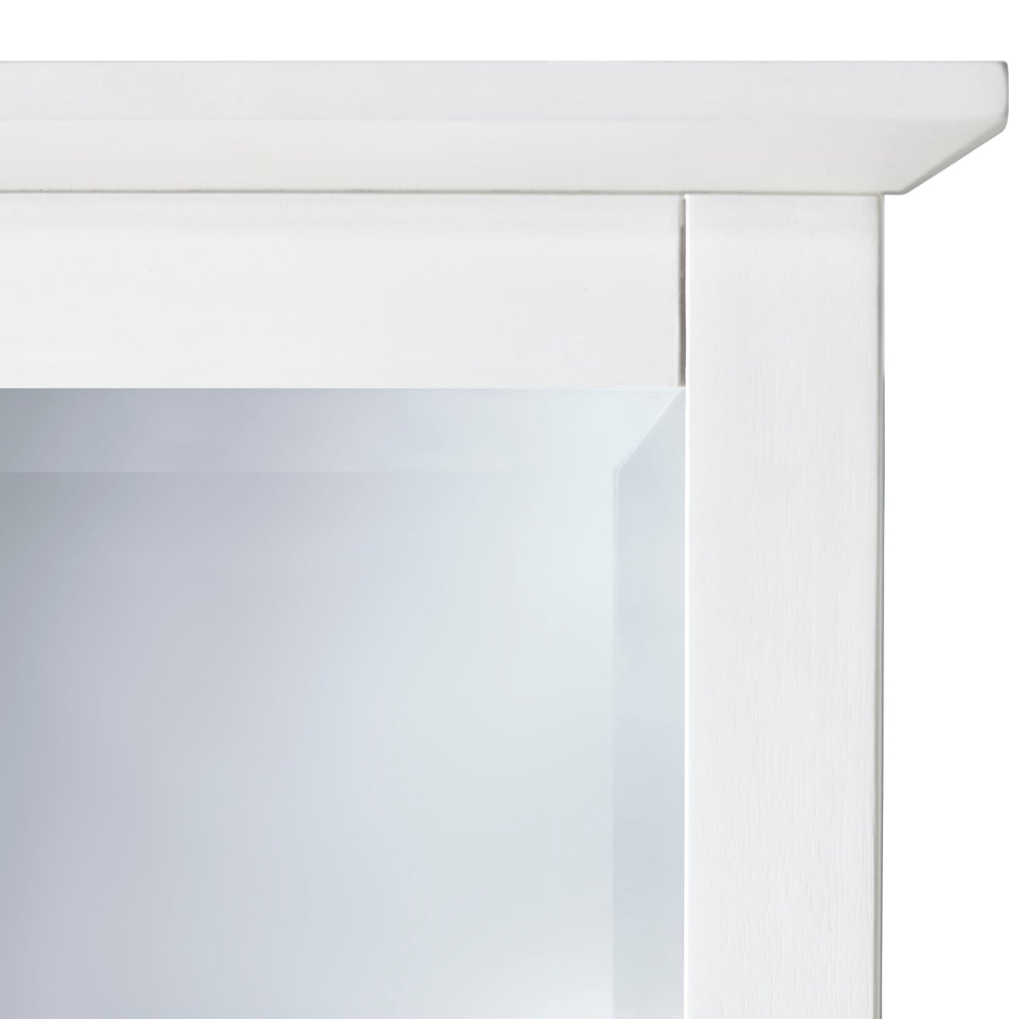 Modus Paragon Beveled Glass Mirror in White