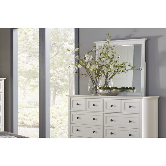 Modus Paragon Beveled Glass Mirror in White