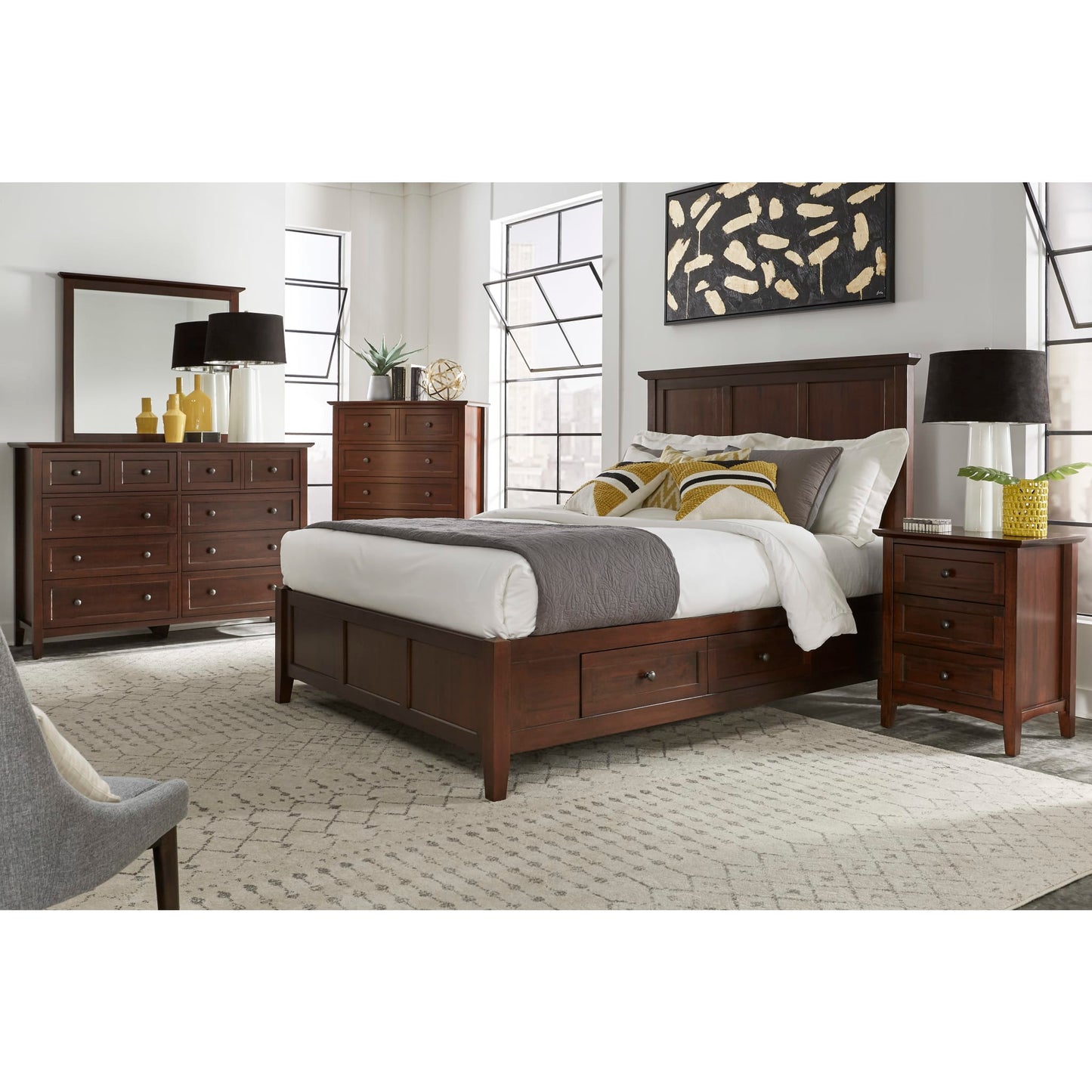 Modus Paragon Eight Drawer Dresser in Truffle