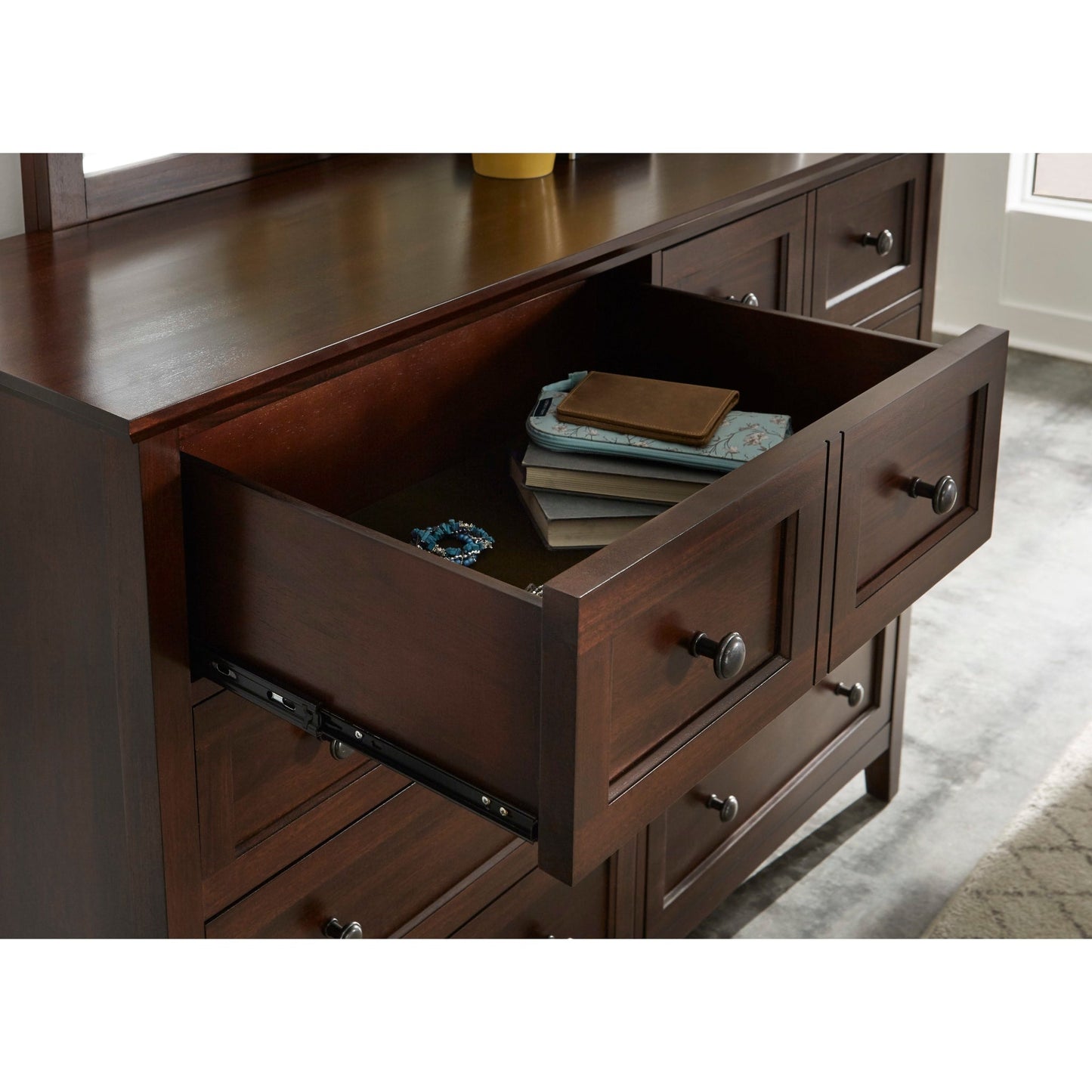 Modus Paragon Eight Drawer Dresser in Truffle