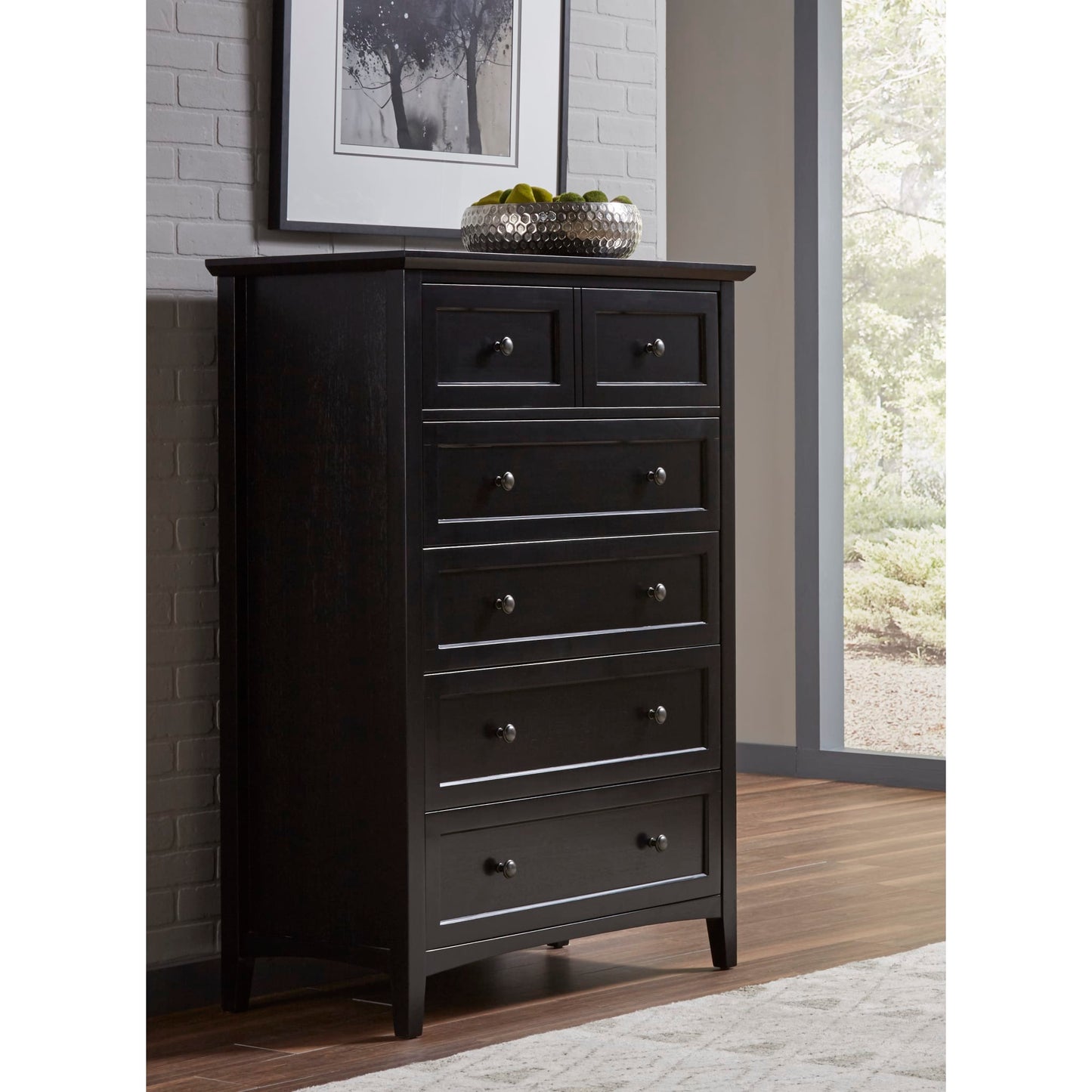 Modus Modus Modus Paragon Five Drawer Chest in Black
