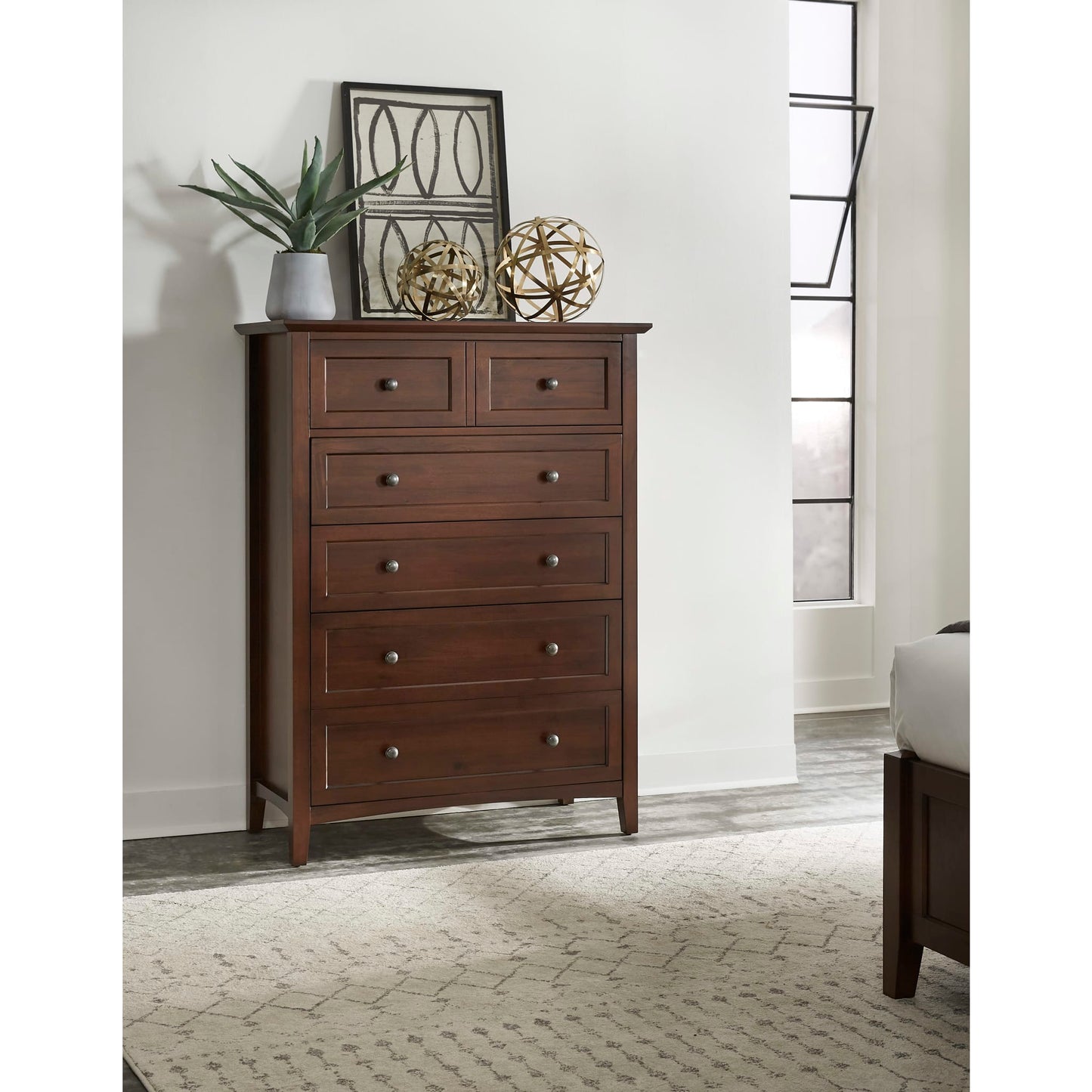 Modus Modus Modus Paragon Five Drawer Chest in Truffle