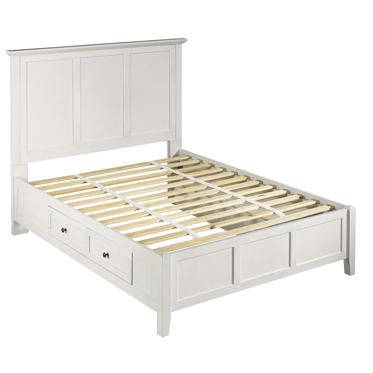 Modus Paragon Four Drawer Wood Storage Bed in White