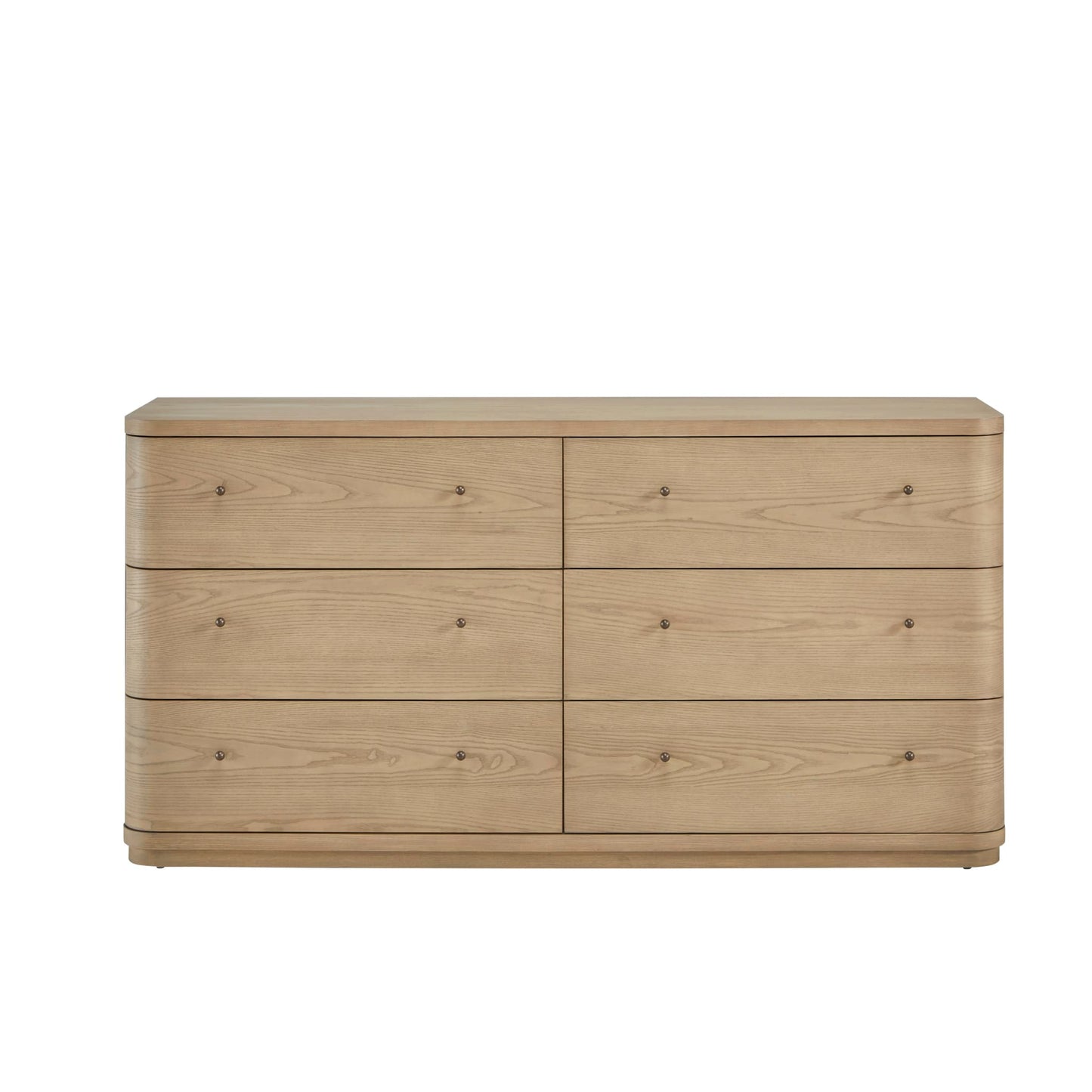 Modus Penny Six Drawer White Ash Dresser in Buff Cream