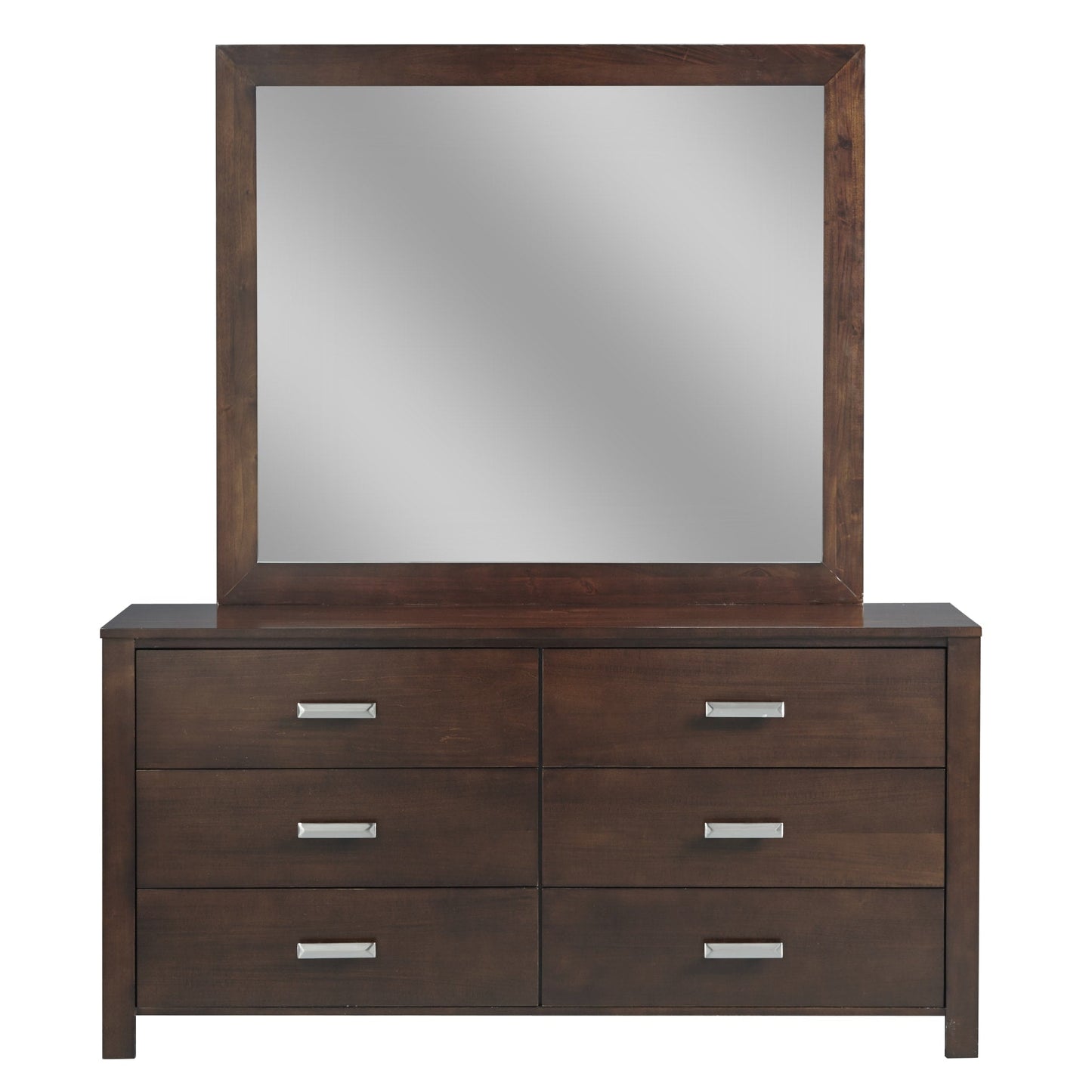 Modus Riva Six Drawer Dresser in Chocolate Brown