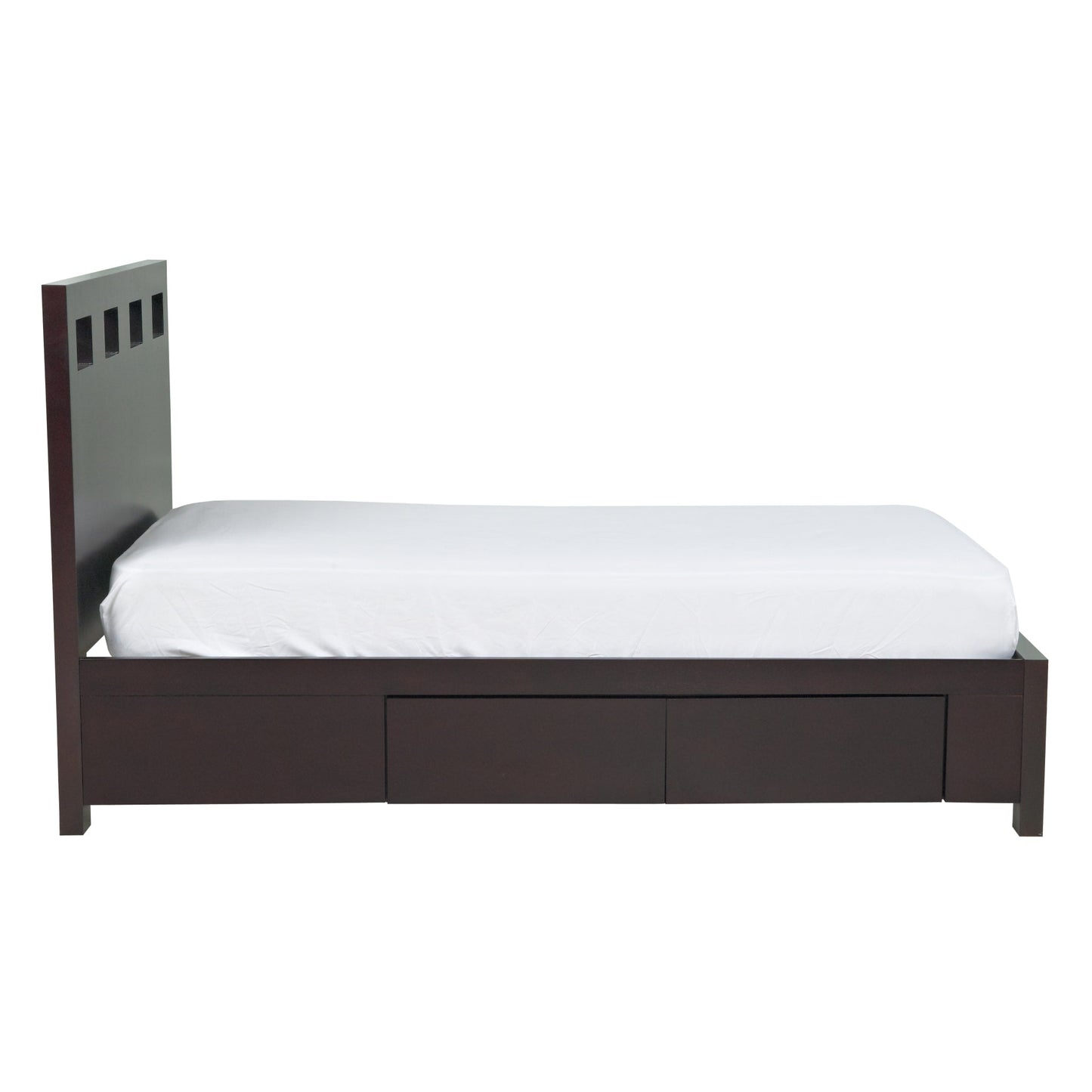 Modus Riva Wood Storage Bed in Espresso