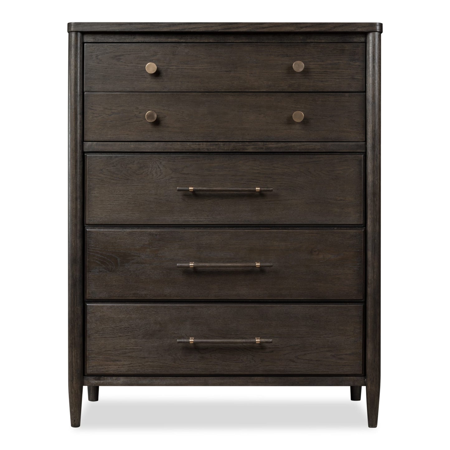 Modus Modus Modus Rockport Five Drawer Oak Wood Chest in Yin
