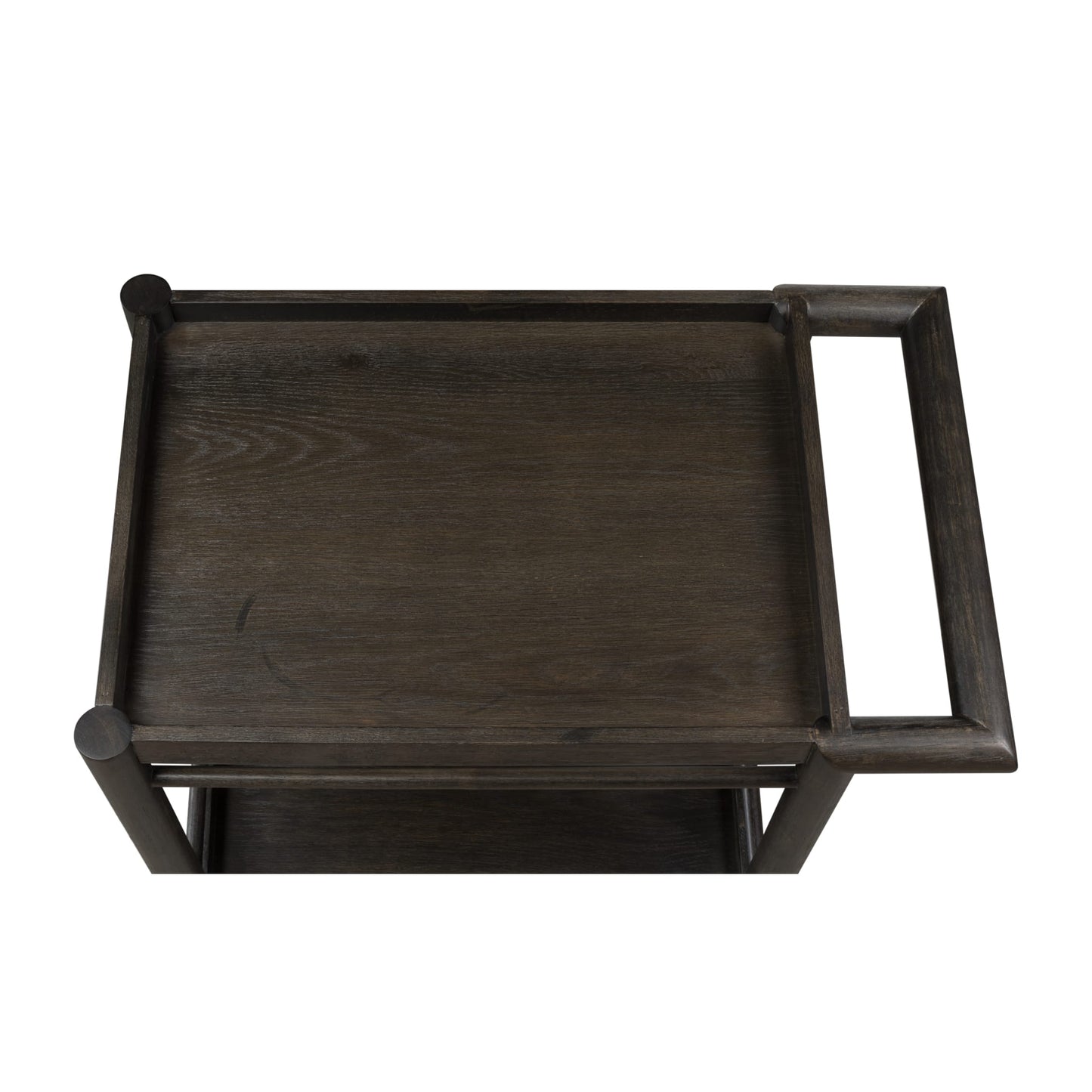 Modus Rockport Two Shelf Rolling Bar Cart in Yin
