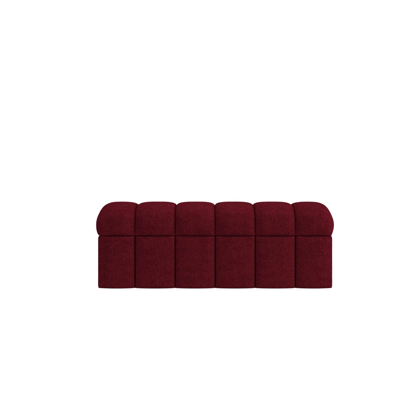 Modus Savage Upholstered Storage Bench in Ruby Chenille