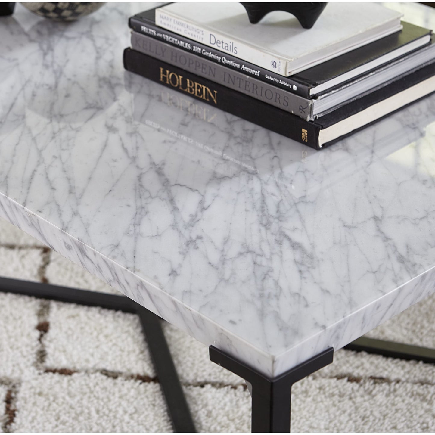 Modus Saxon Console Table in Matte Black