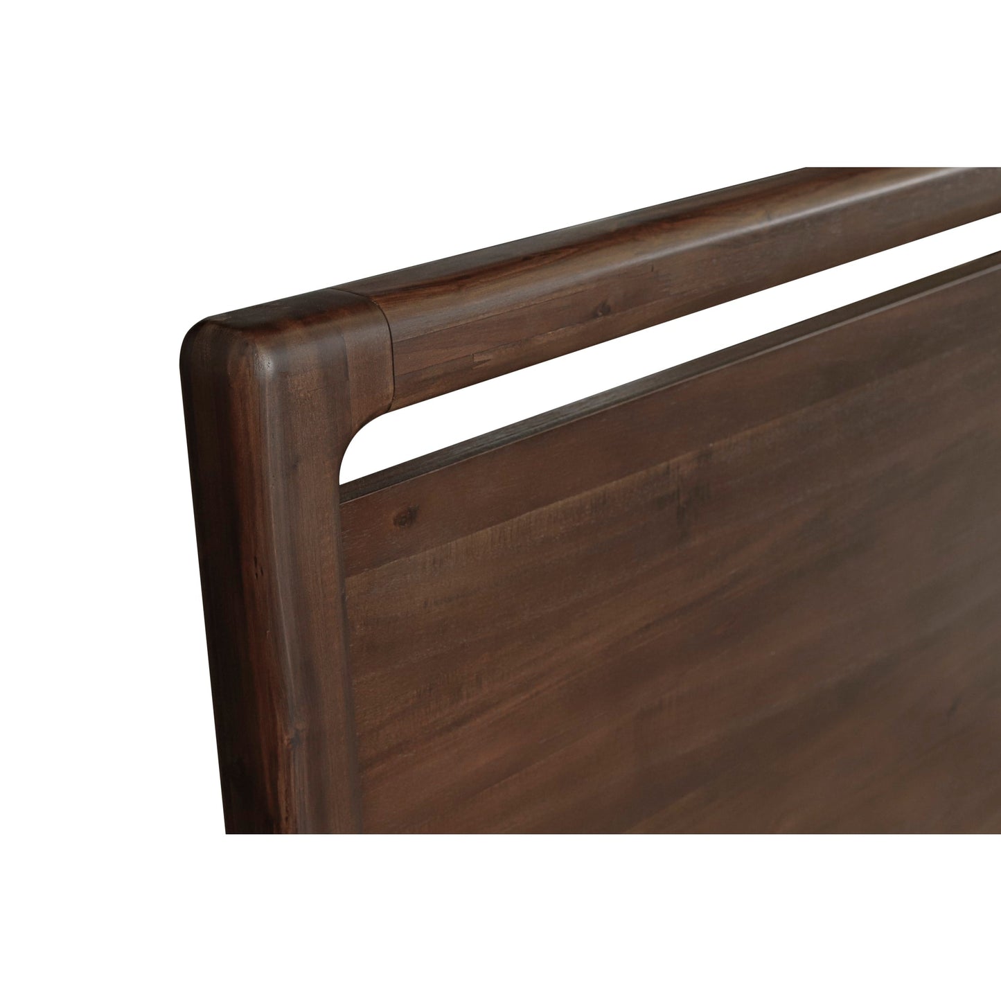 Modus Sol Acacia Wood Platform Bed in Brown Spice