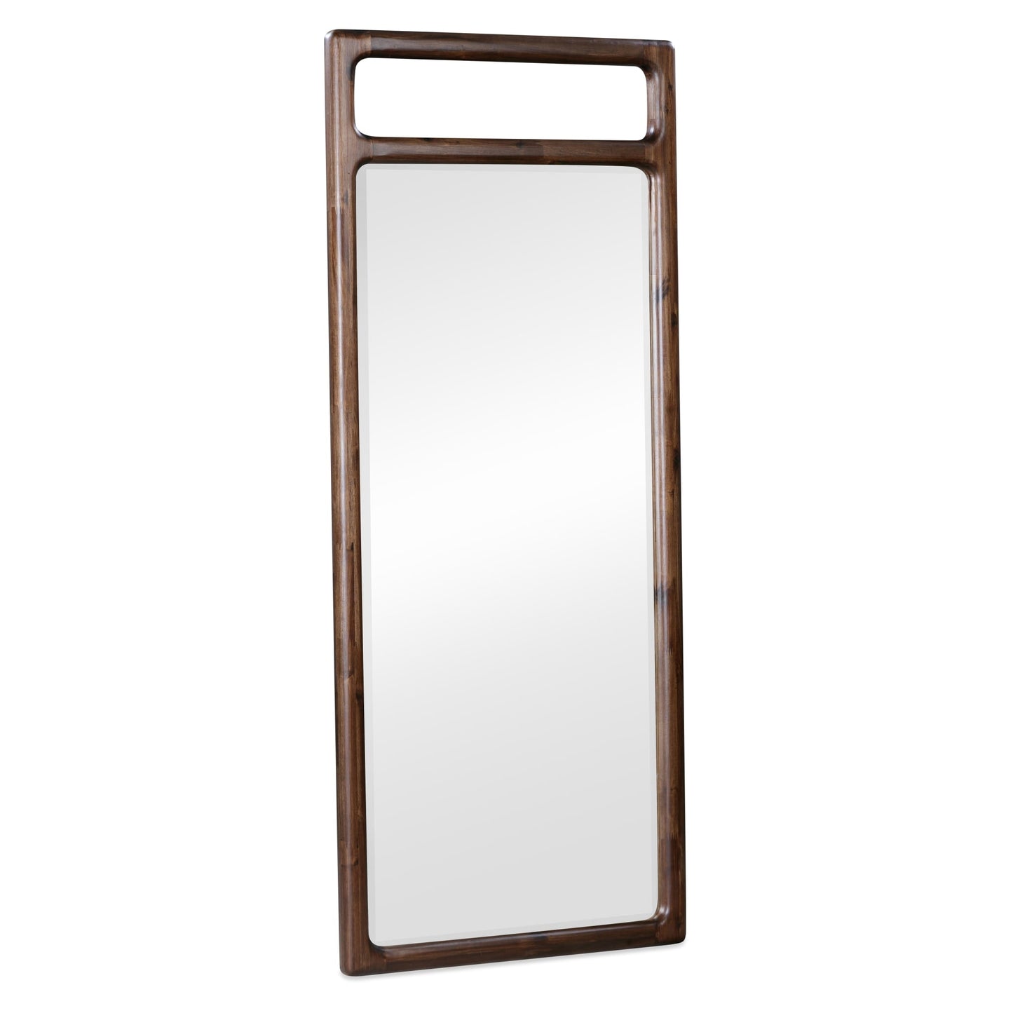 Modus Sol Beveled Glass Floor Mirror in Brown Spce