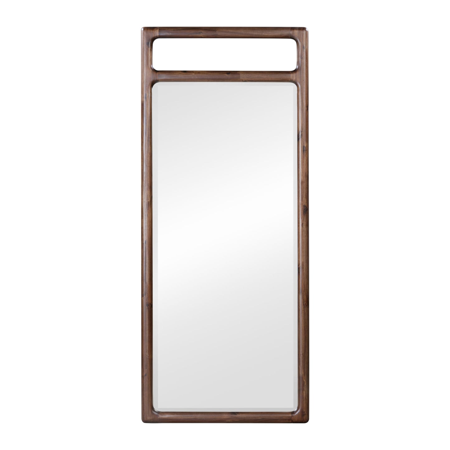 Modus Sol Beveled Glass Floor Mirror in Brown Spce