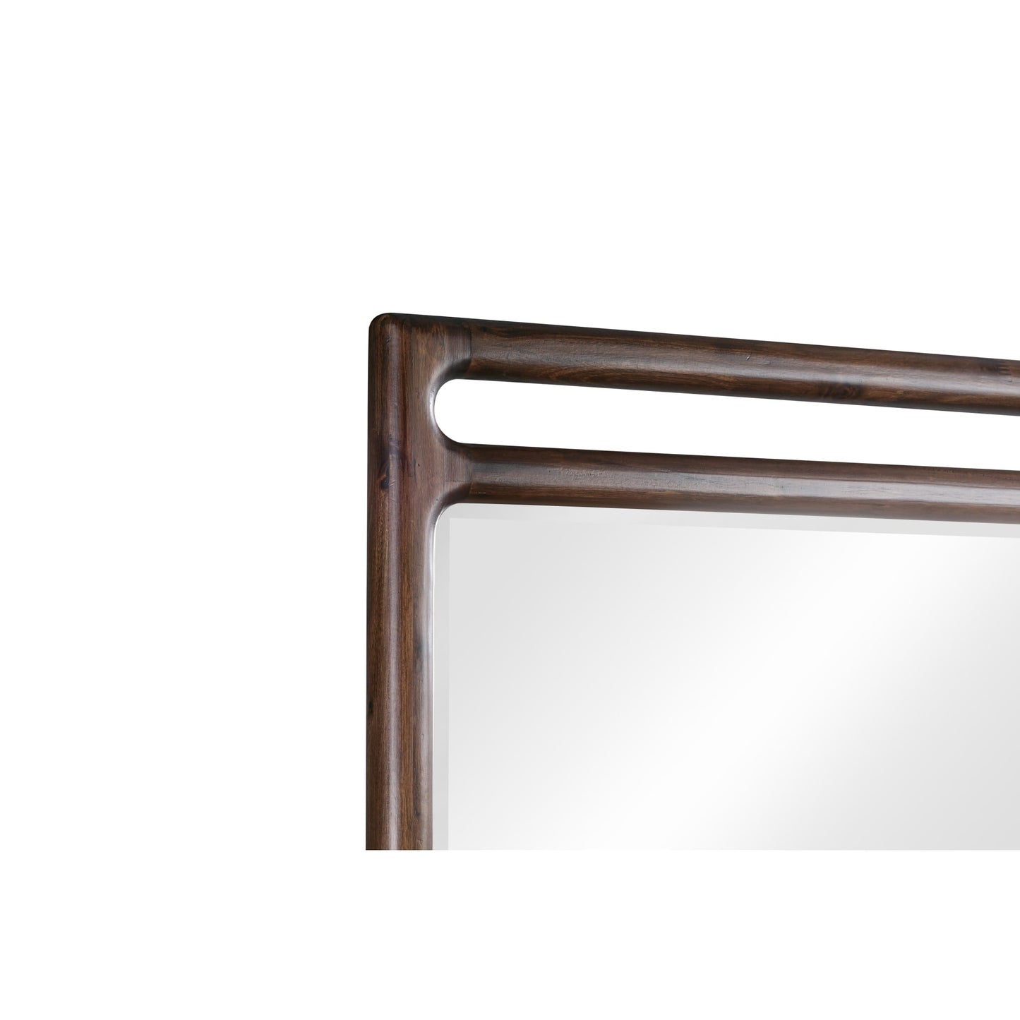Modus Sol Beveled Glass Wall or Dresser Mirror in Brown Spice