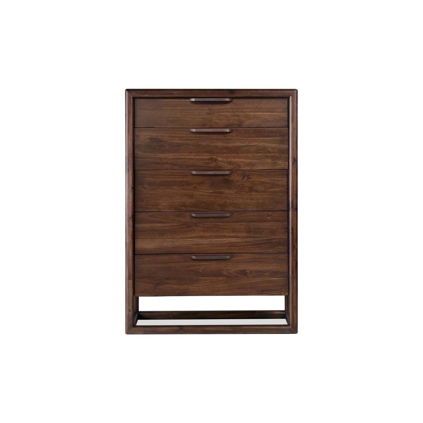 Modus Modus Modus Sol Five Drawer Acacia Wood Chest in Brown Spice