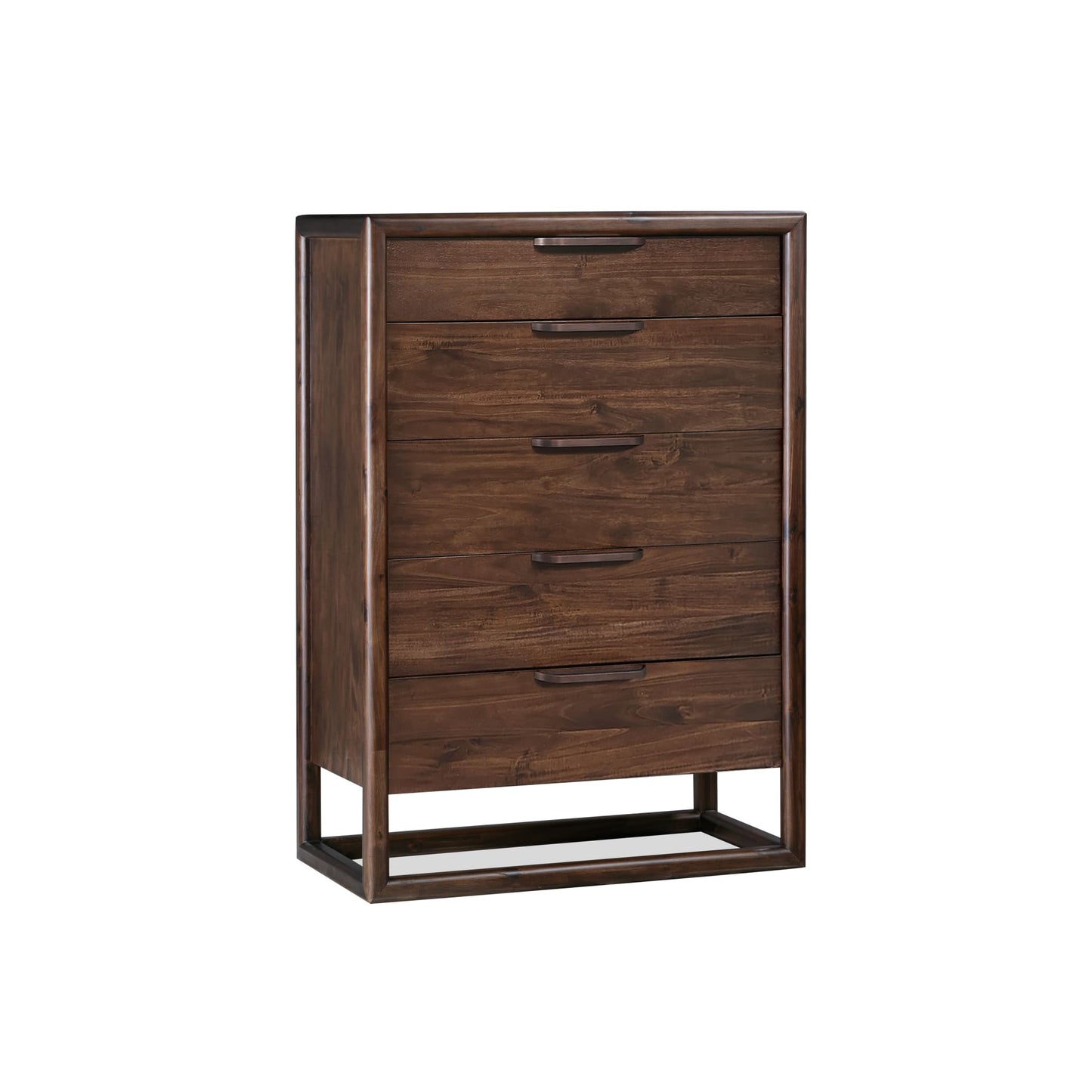 Modus Modus Modus Sol Five Drawer Acacia Wood Chest in Brown Spice