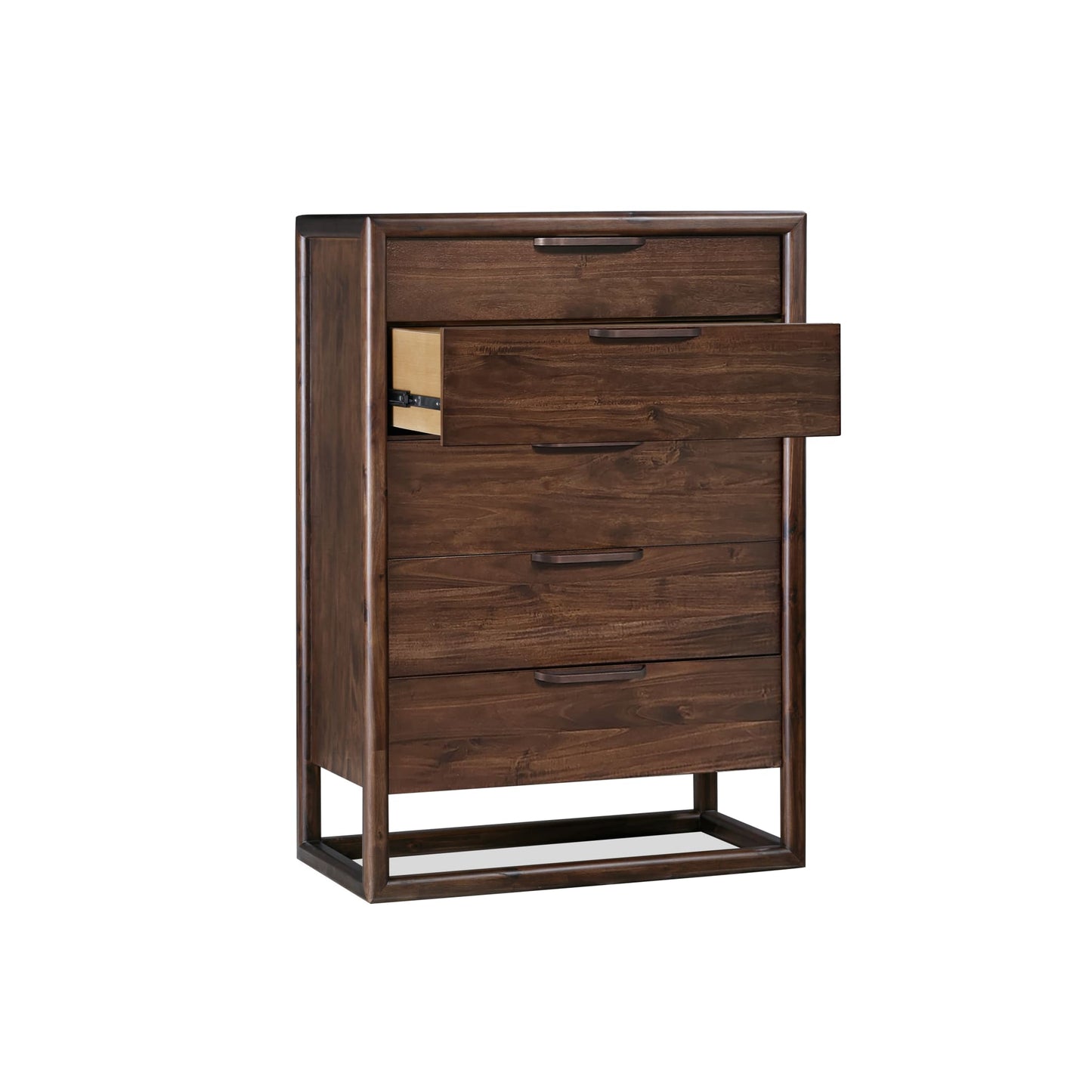 Modus Modus Modus Sol Five Drawer Acacia Wood Chest in Brown Spice