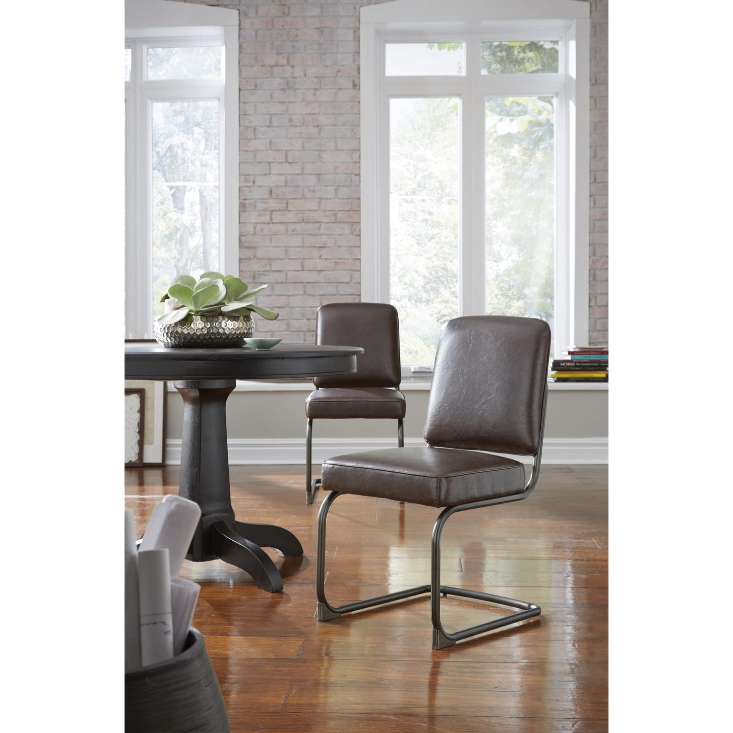 Modus State Breuer-style Dining Chair in Chocolate