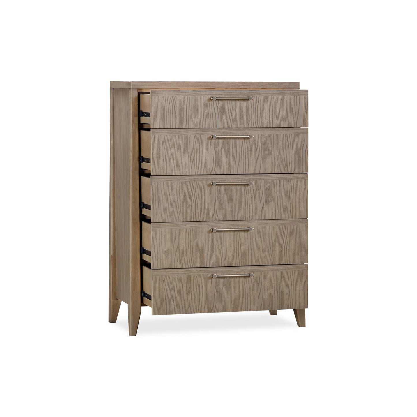 Modus Modus Modus Sumire Five Drawer Ash Wood Chest in Ginger