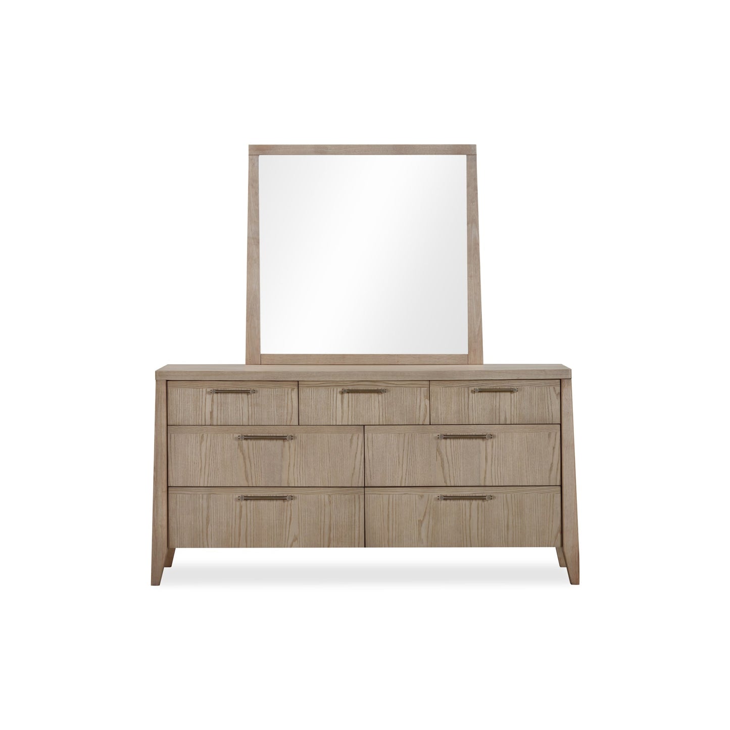 Modus Sumire Seven Drawer Ash Wood Dresser in Ginger