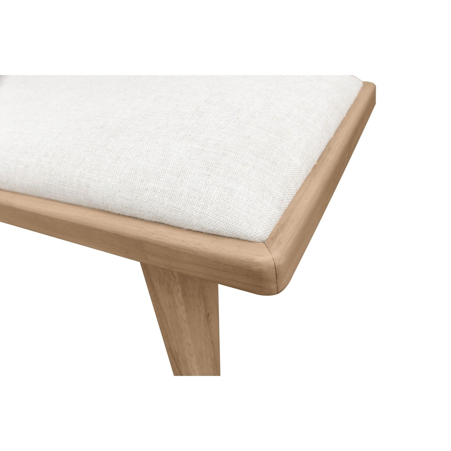 Modus Sumire Upholstered Bench in Ginger and Natural Linen