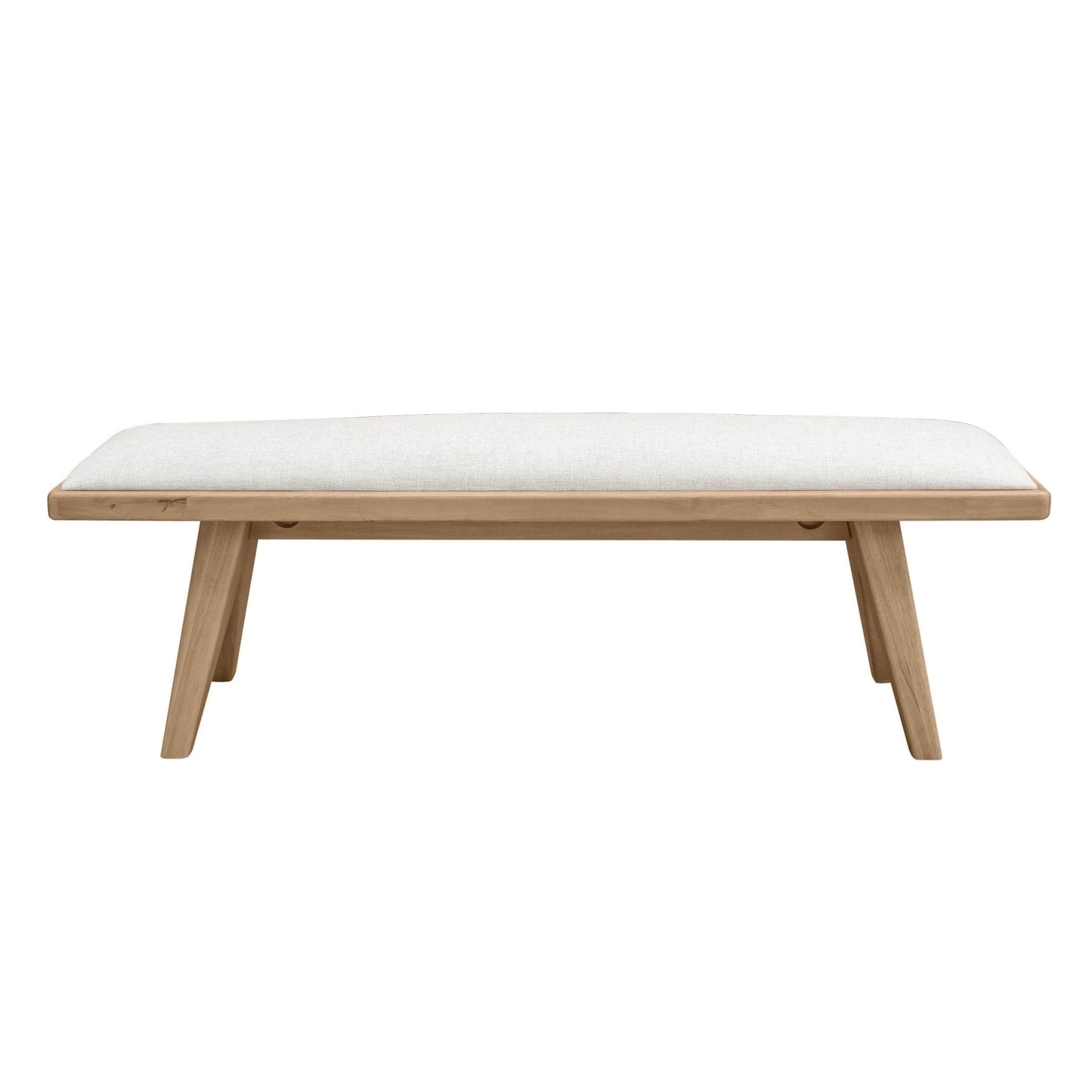 Modus Sumire Upholstered Bench in Ginger and Natural Linen