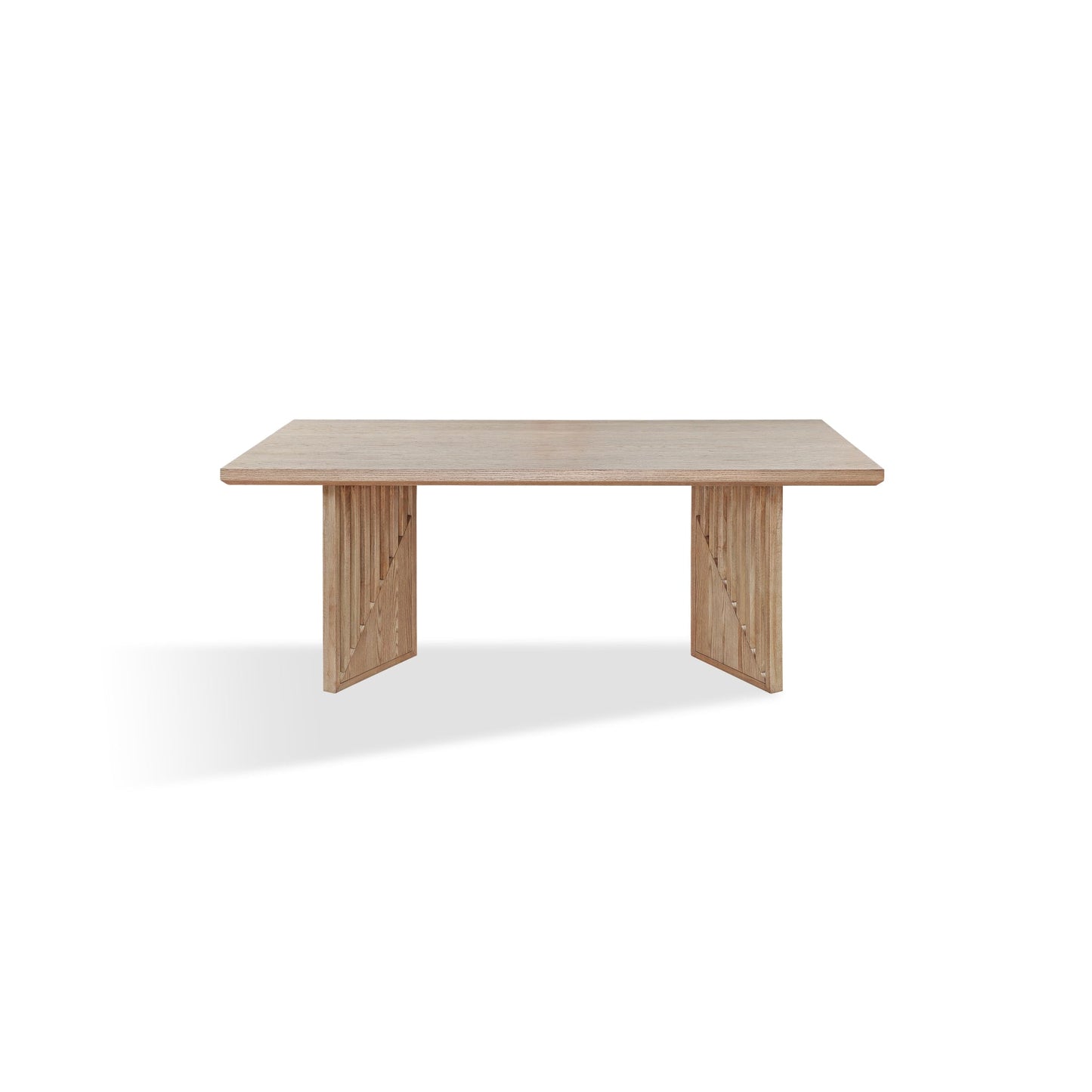Modus Sumner Double Pedestal Oak Dining Table in Natural
