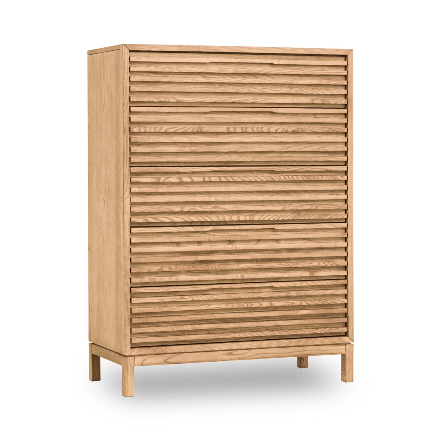 Modus Modus Modus Tanner Five Drawer Ash Wood Chest in Flaxen