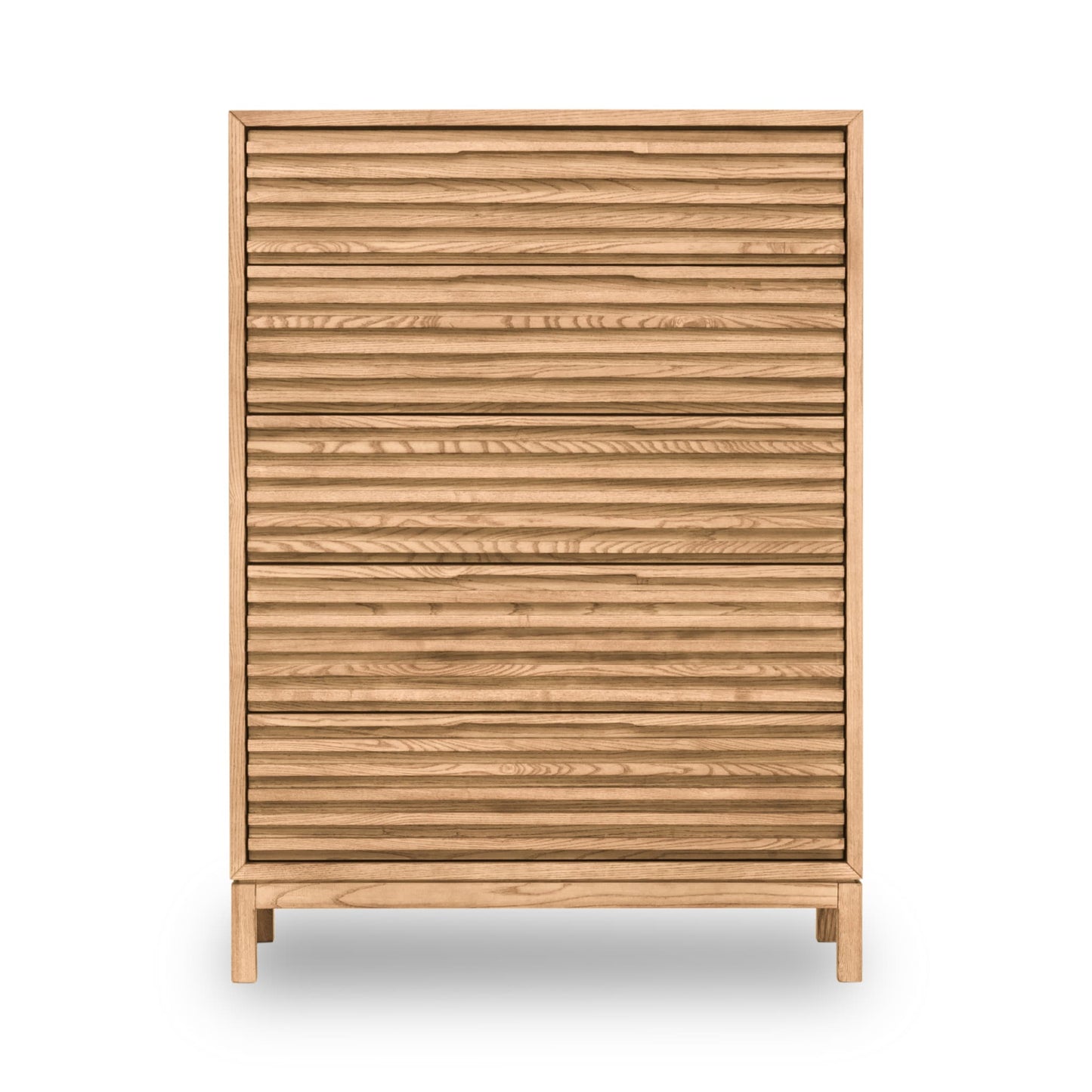 Modus Modus Modus Tanner Five Drawer Ash Wood Chest in Flaxen