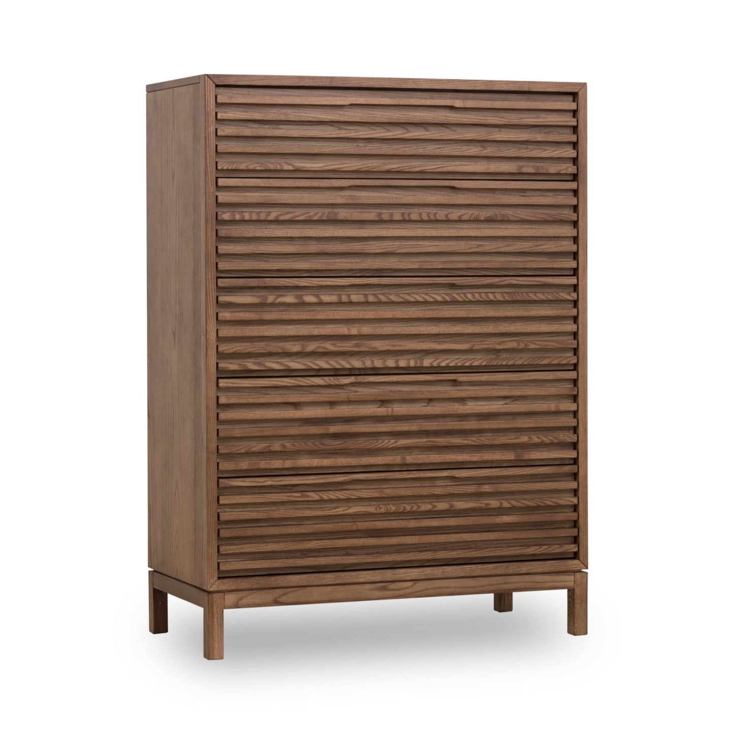 Modus Modus Modus Tanner Five Drawer Ash Wood Chest in Roux