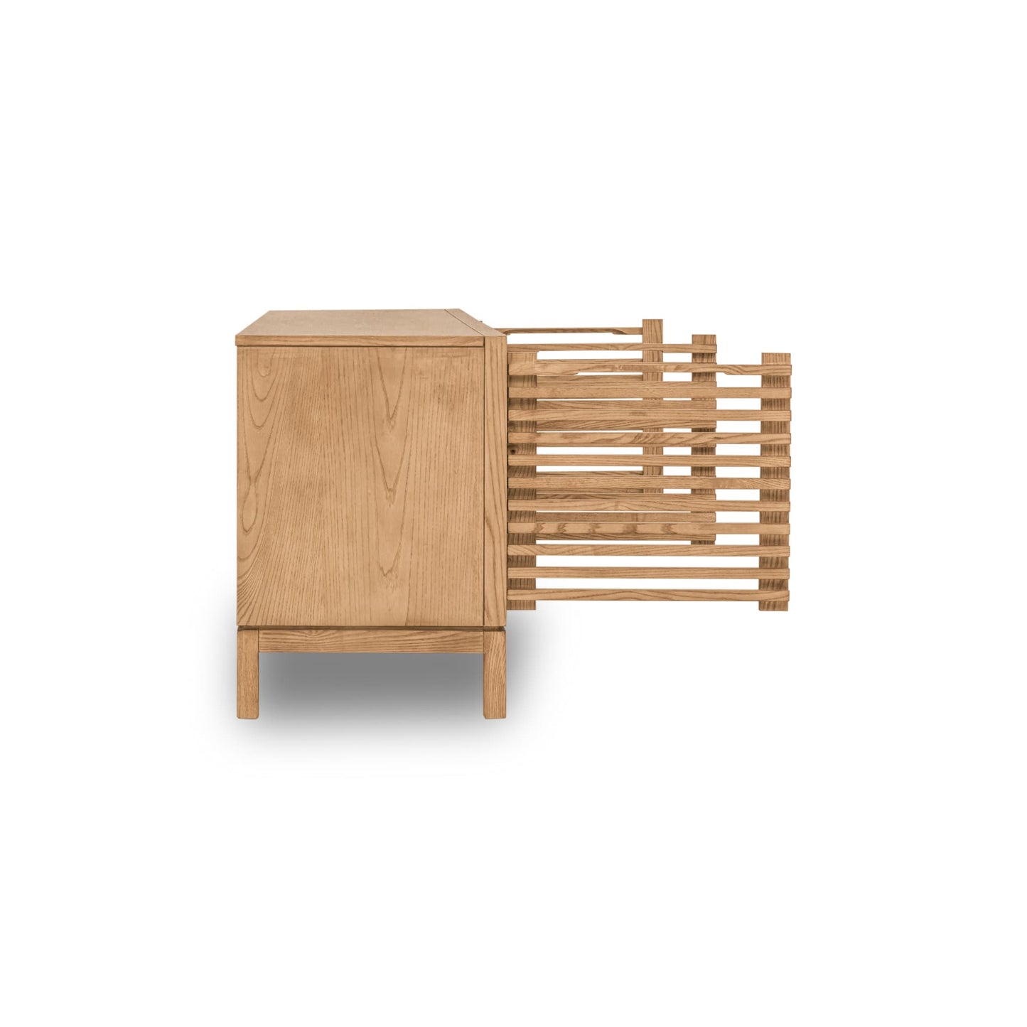 Modus Tanner Four Door Solid Ash Media Console in Flaxen