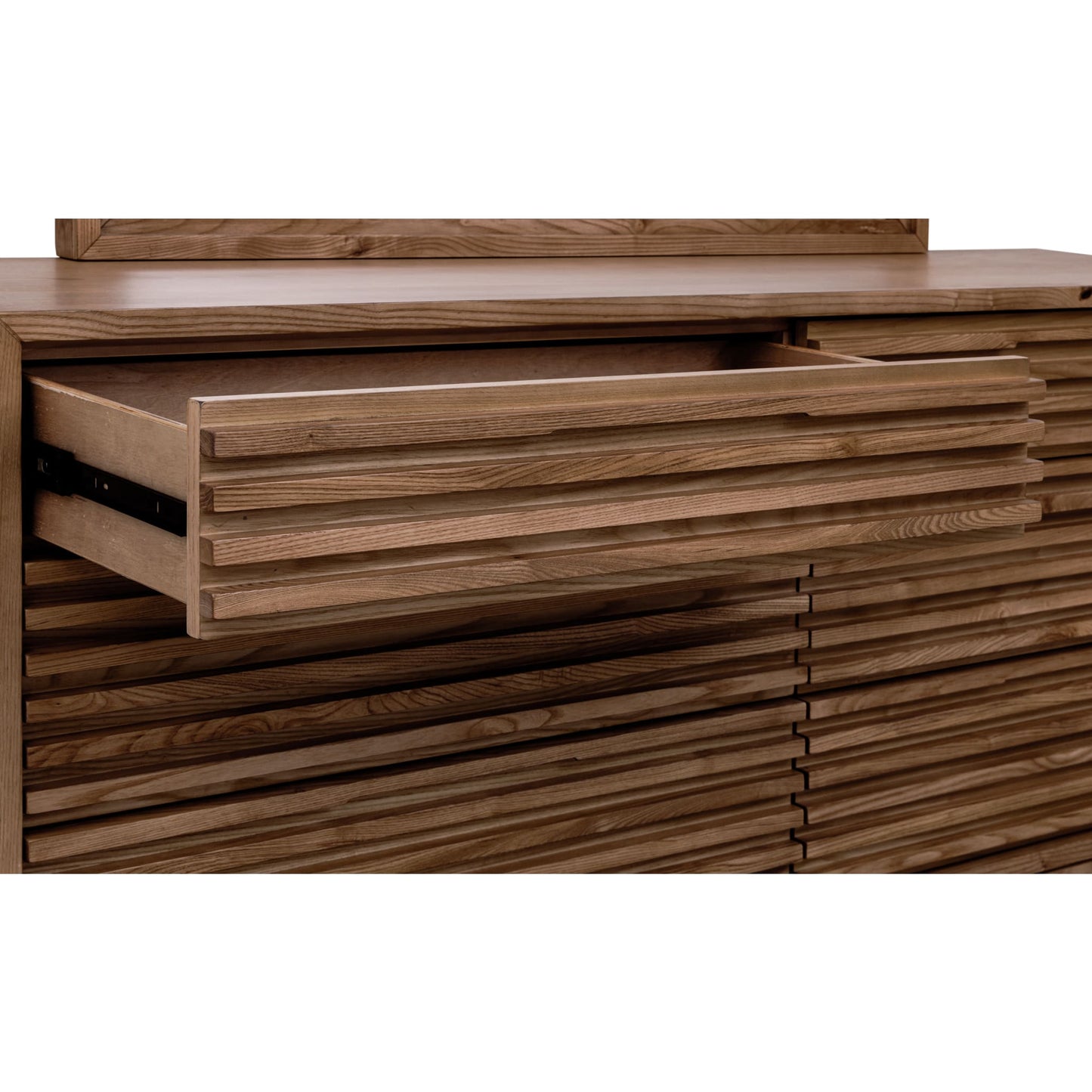 Modus Tanner Six Drawer Ash Wood Dresser in Roux