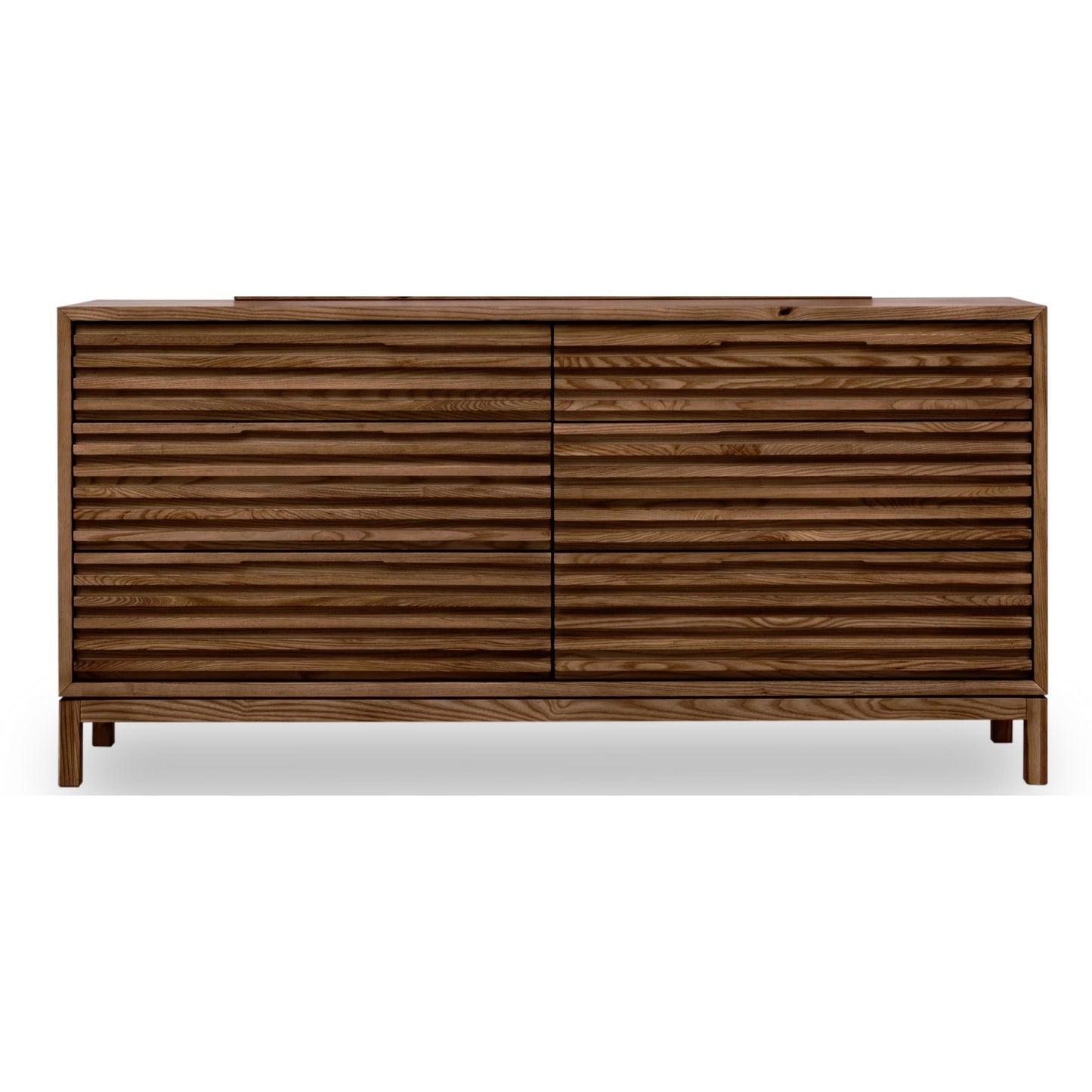 Modus Tanner Six Drawer Ash Wood Dresser in Roux