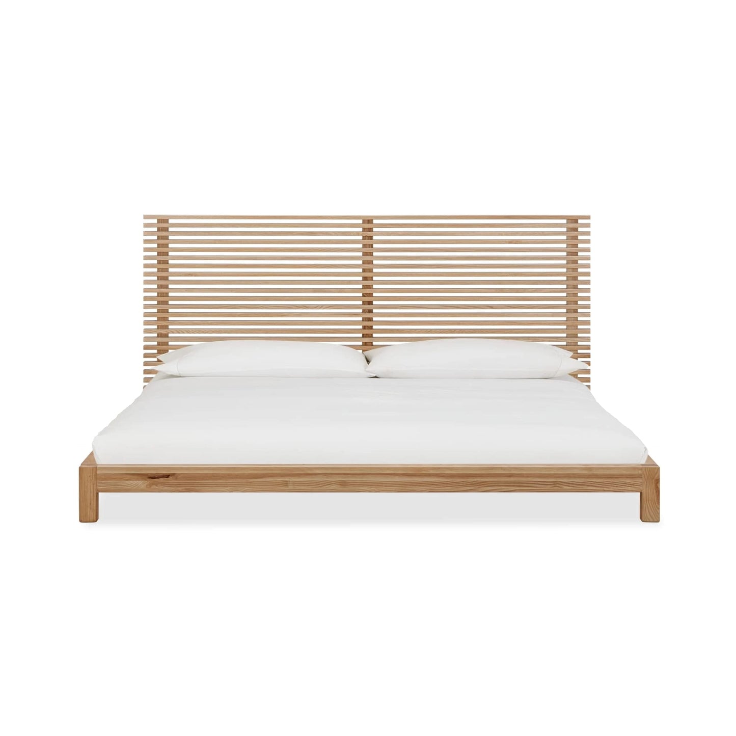 Modus Tanner Solid Ash Platform Bed in Flaxen