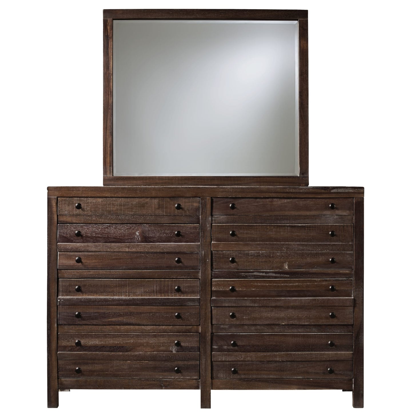 Modus Townsend Eight Drawer Solid Wood Dresser in Java
