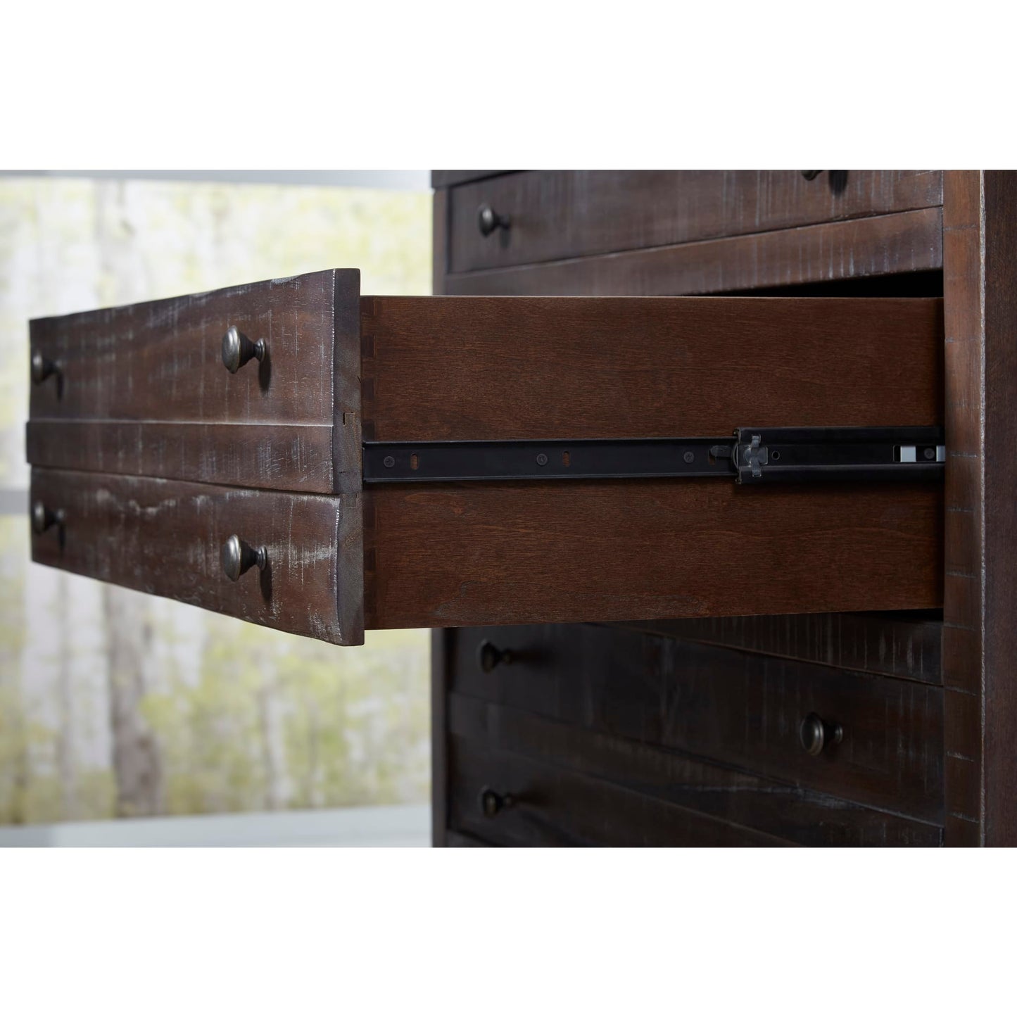 Modus Modus Modus Townsend Five Drawer Solid Wood Chest in Java