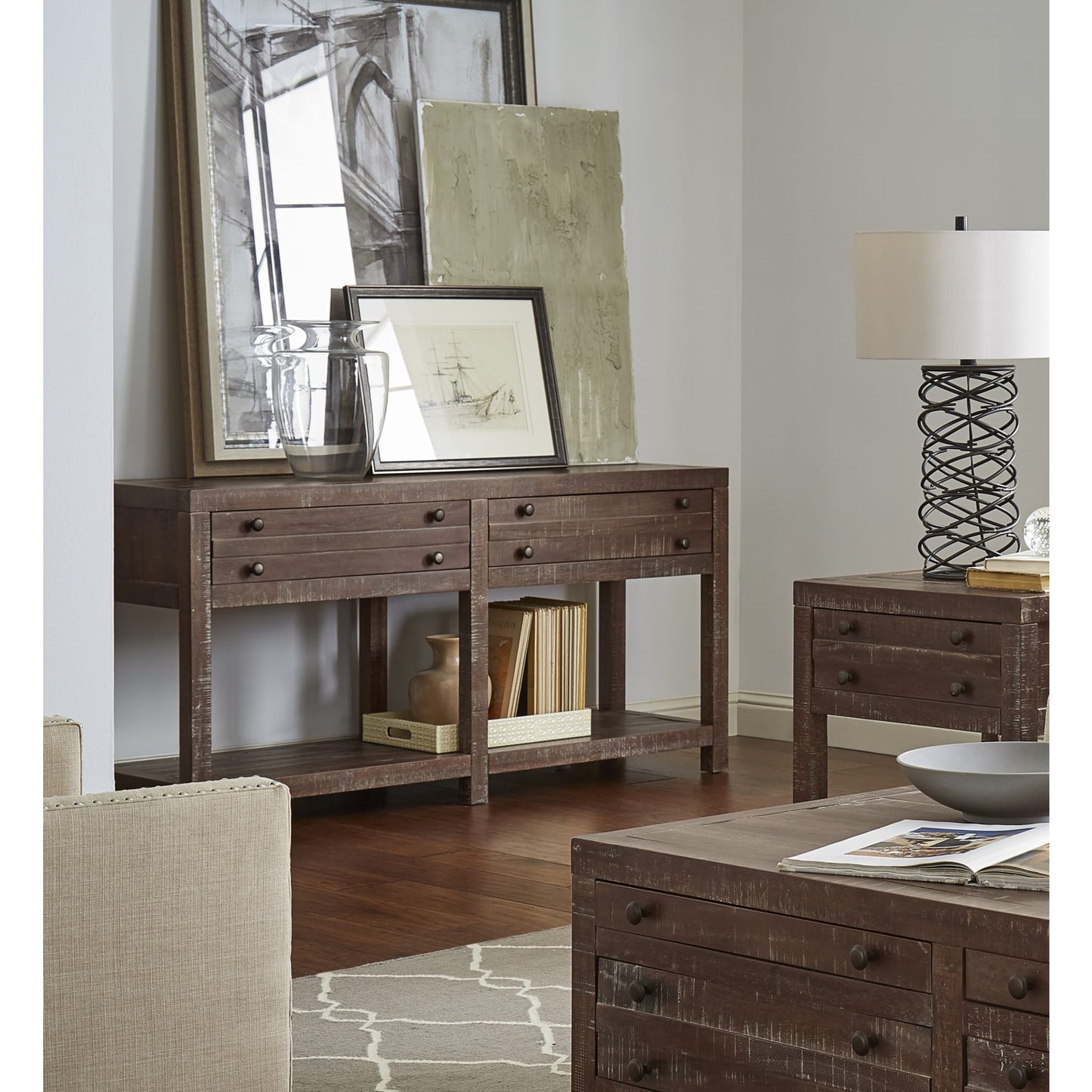 Modus Townsend Solid Wood Console Table in Java