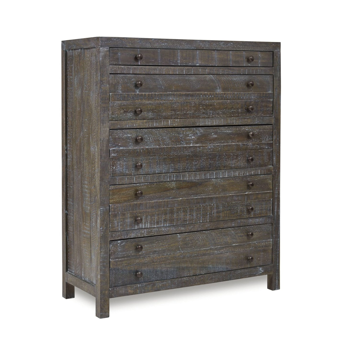 Modus Modus Modus Townsend Solid Wood Five Drawer Chest in Gunmetal