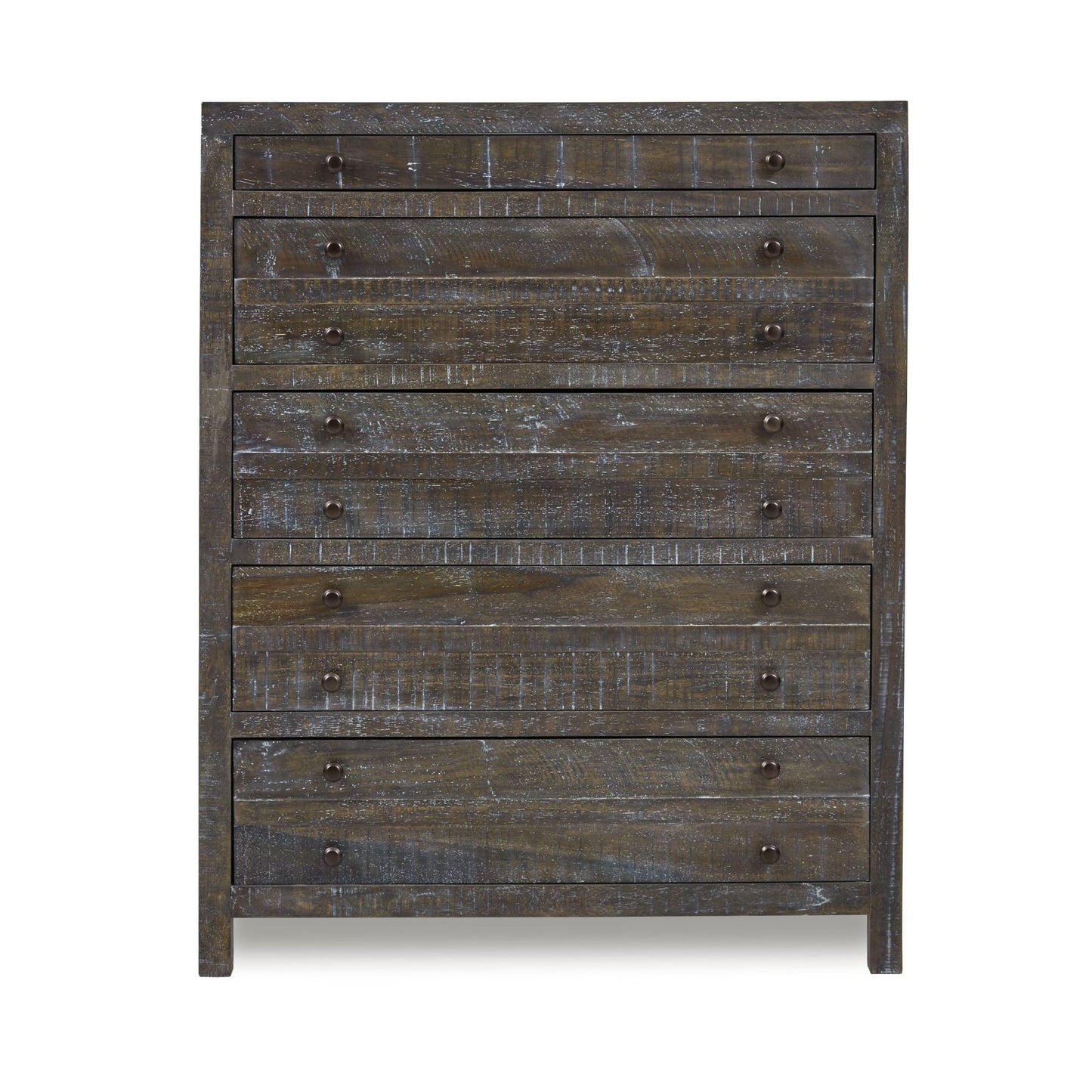 Modus Modus Modus Townsend Solid Wood Five Drawer Chest in Gunmetal