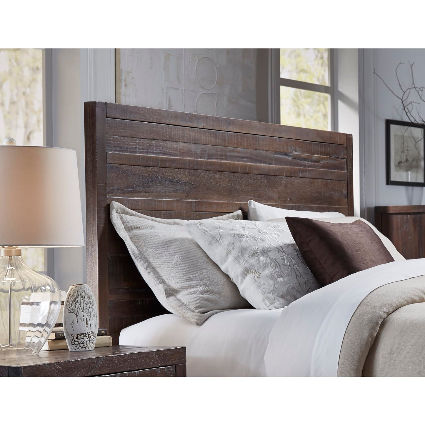 Modus Townsend Solid Wood Panel Bed in Java