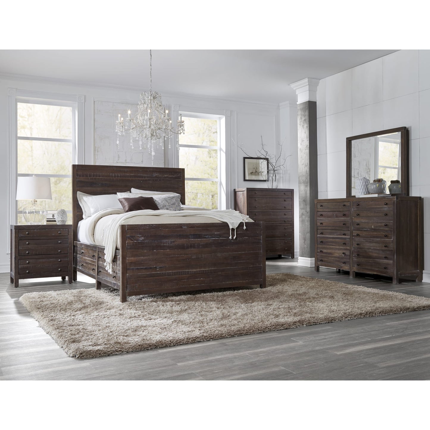 Modus Townsend Solid Wood Storage Bed in Java