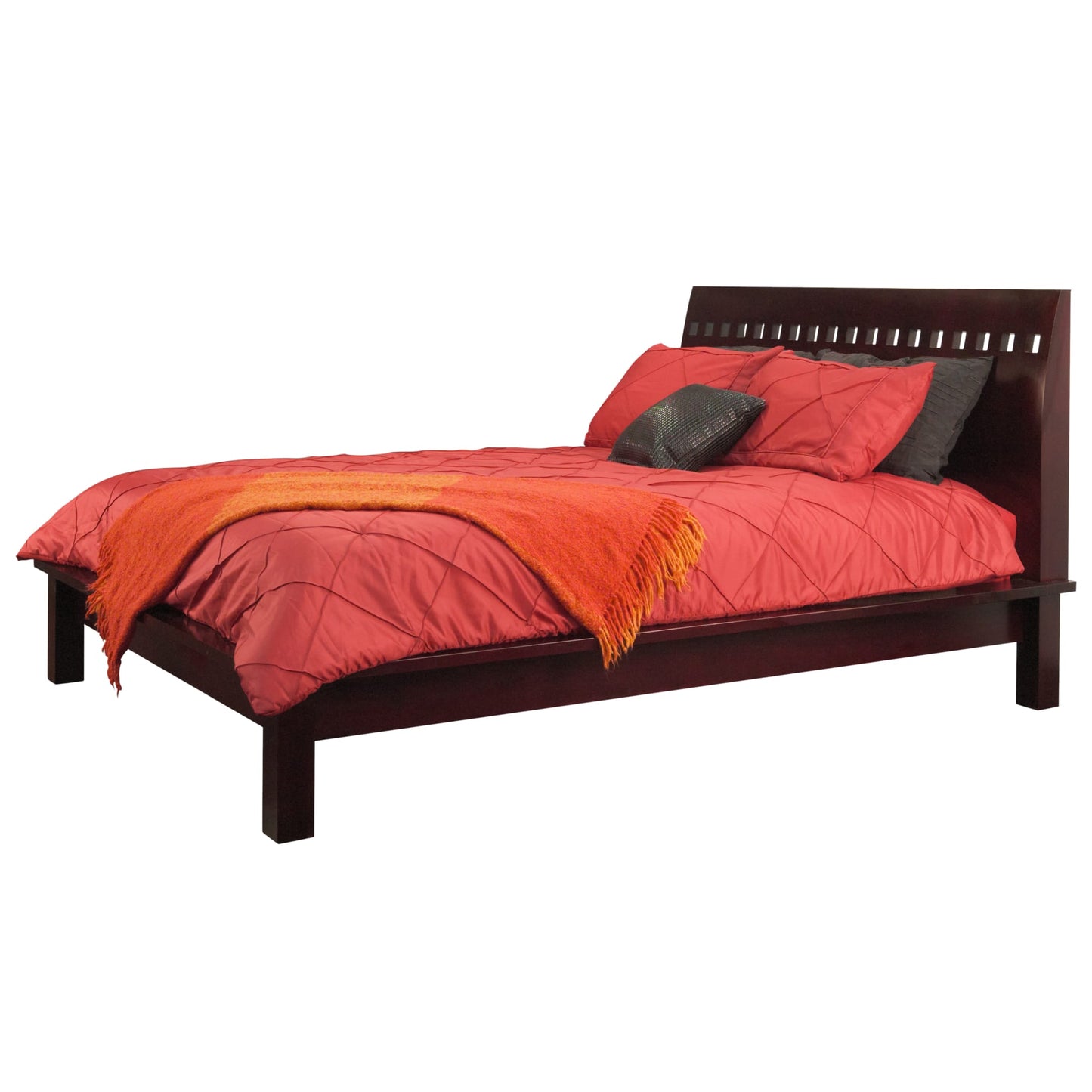 Modus Veneto Wood Platform Bed in Espresso
