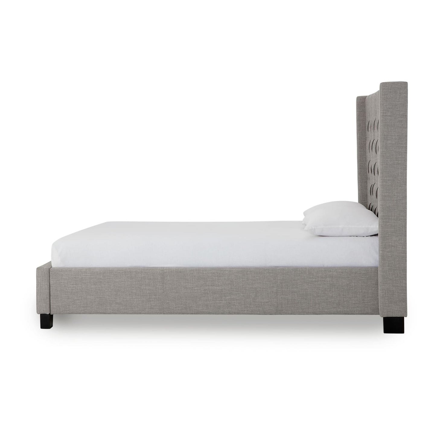 Modus Verona Upholstered Platform Bed in Speckled Grey