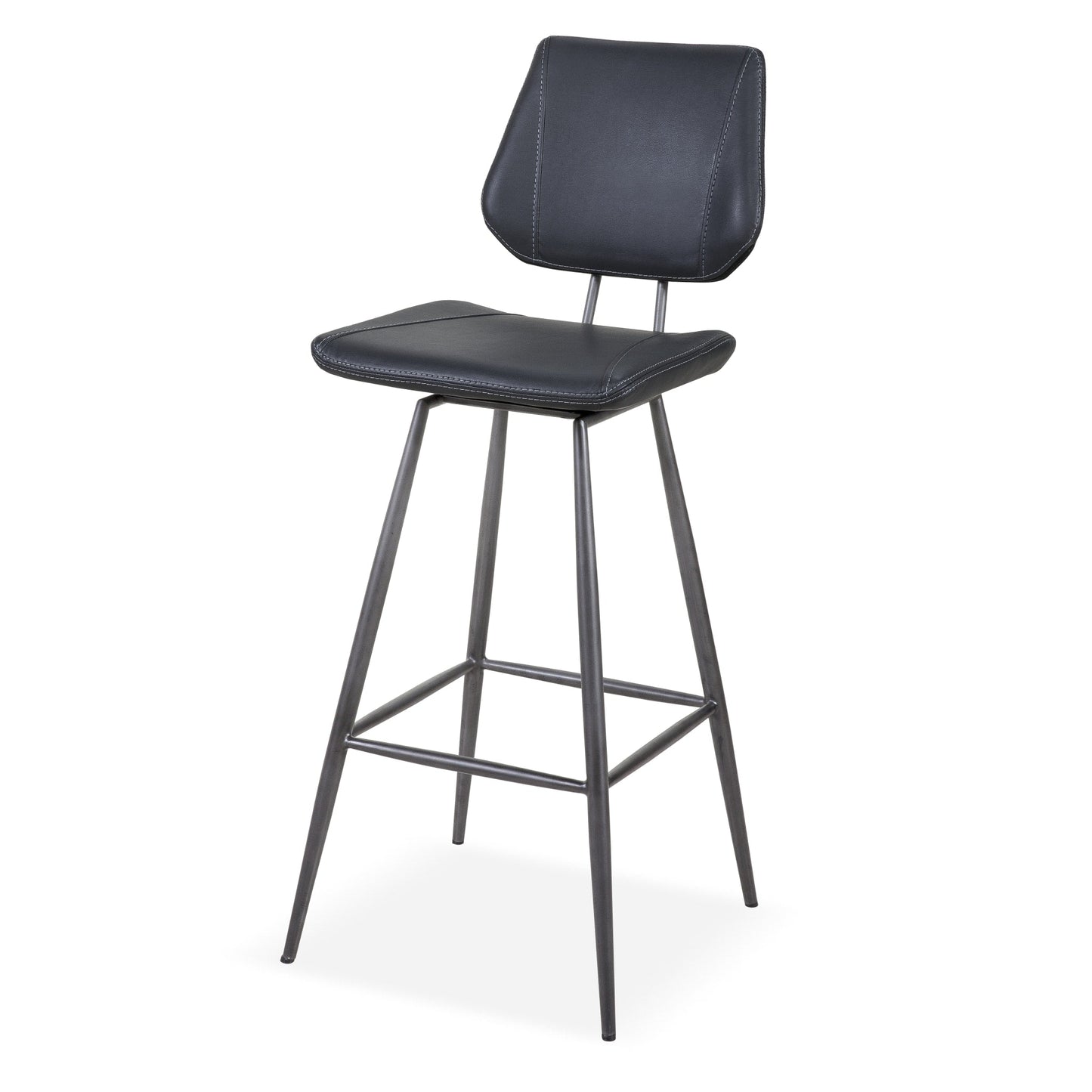 Modus Vinson Modern Swivel Bar Stool in Cobalt