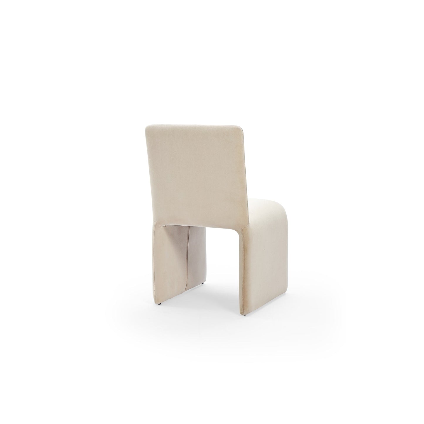Modus Winston Fully Upholstered Side chair in Sand Velvet