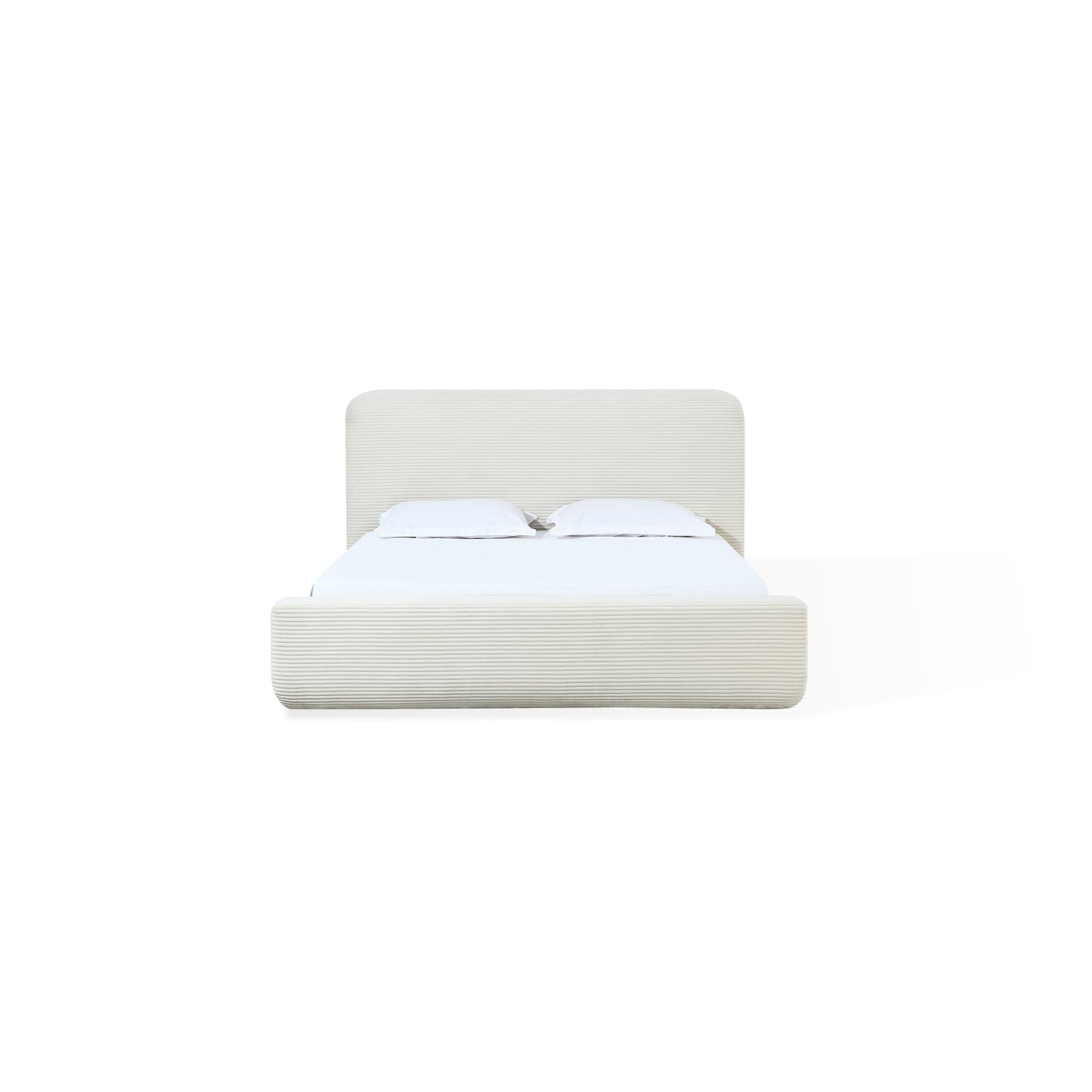 Modus Wisteria Upholstered Platform Bed in Frosty Corduroy