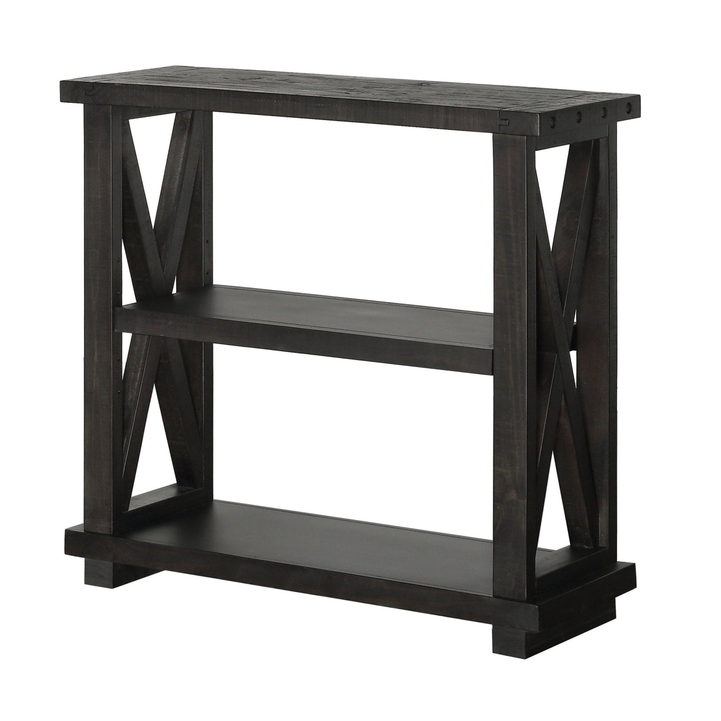 Modus Yosemite Solid Wood 36x39 inch Bookshelf in Cafe