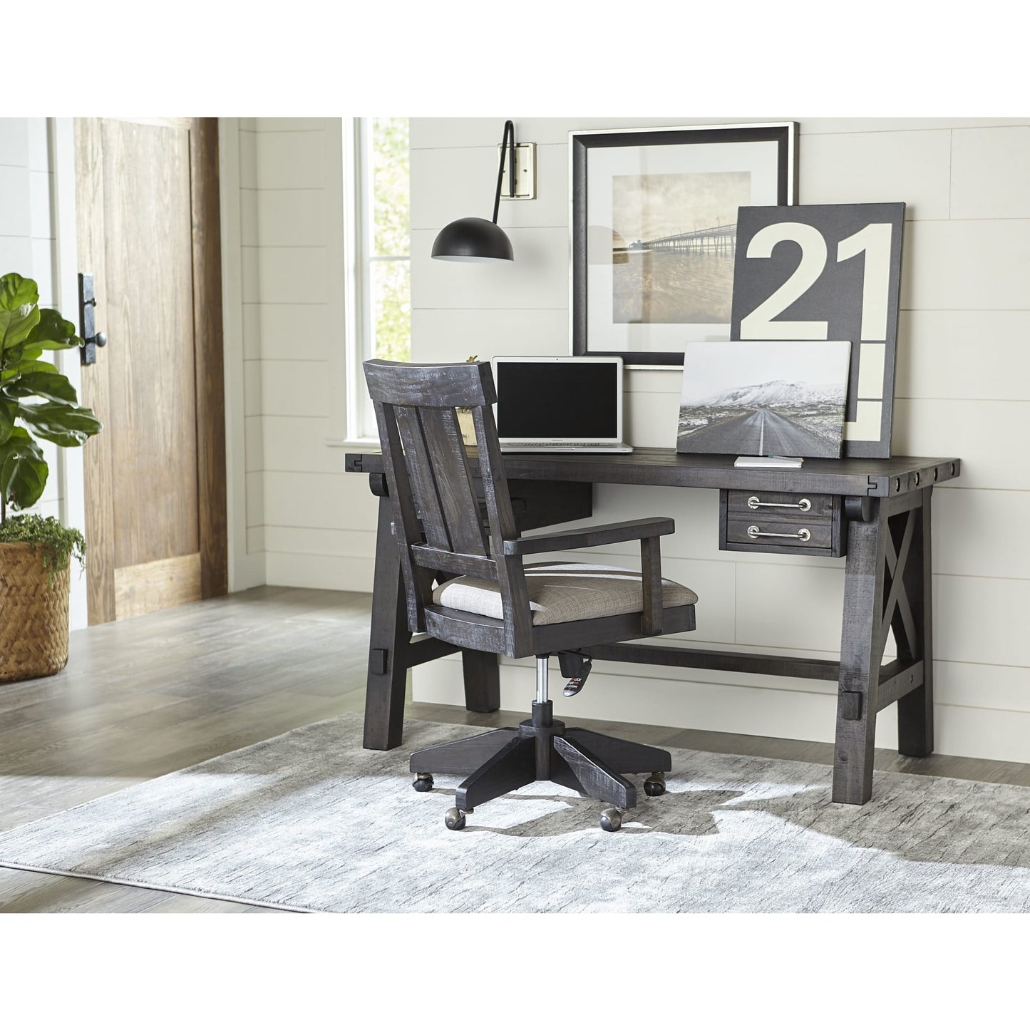 Modus Yosemite Solid Wood Arm Chair in Cafe