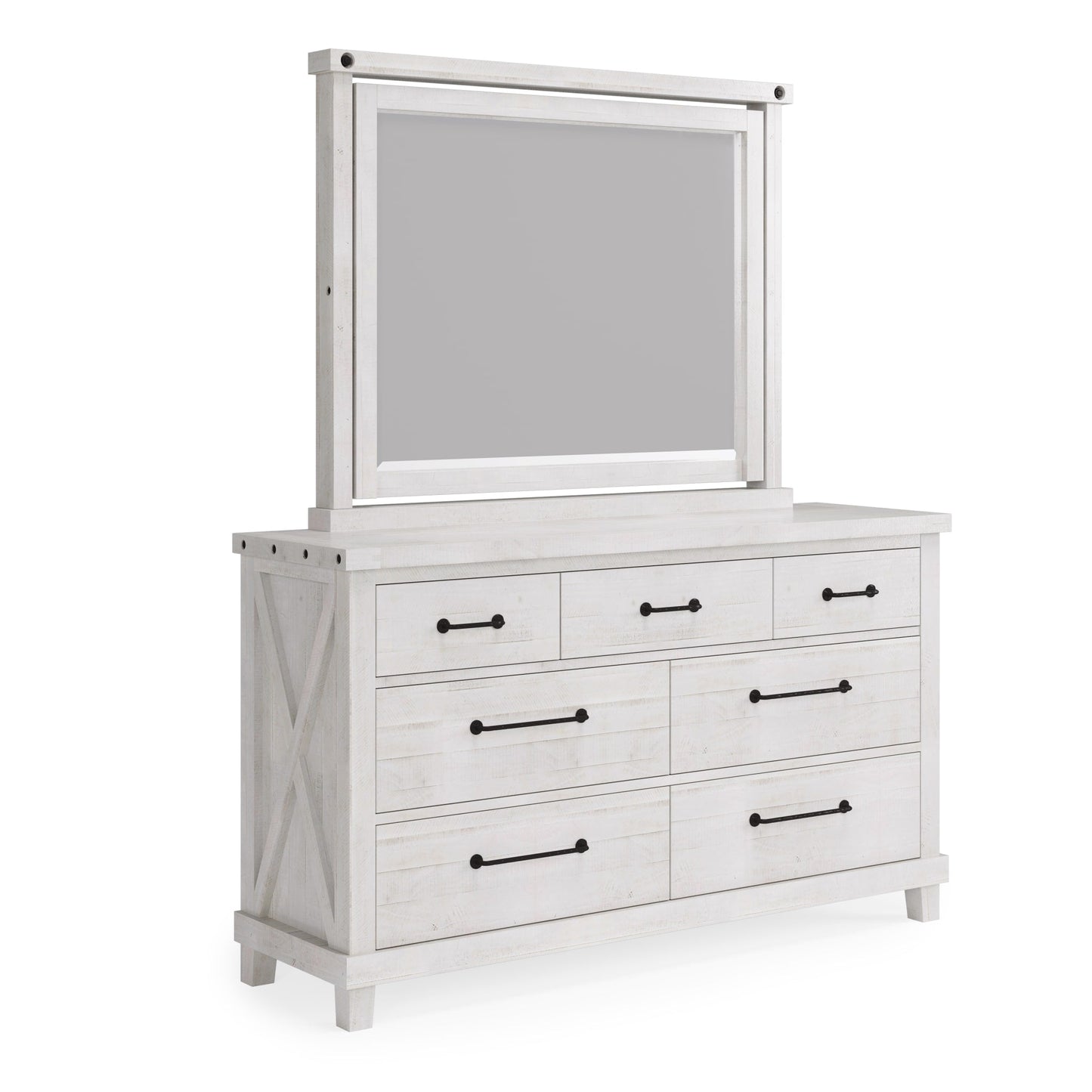 Modus Yosemite Solid Wood Dresser in Rustic White