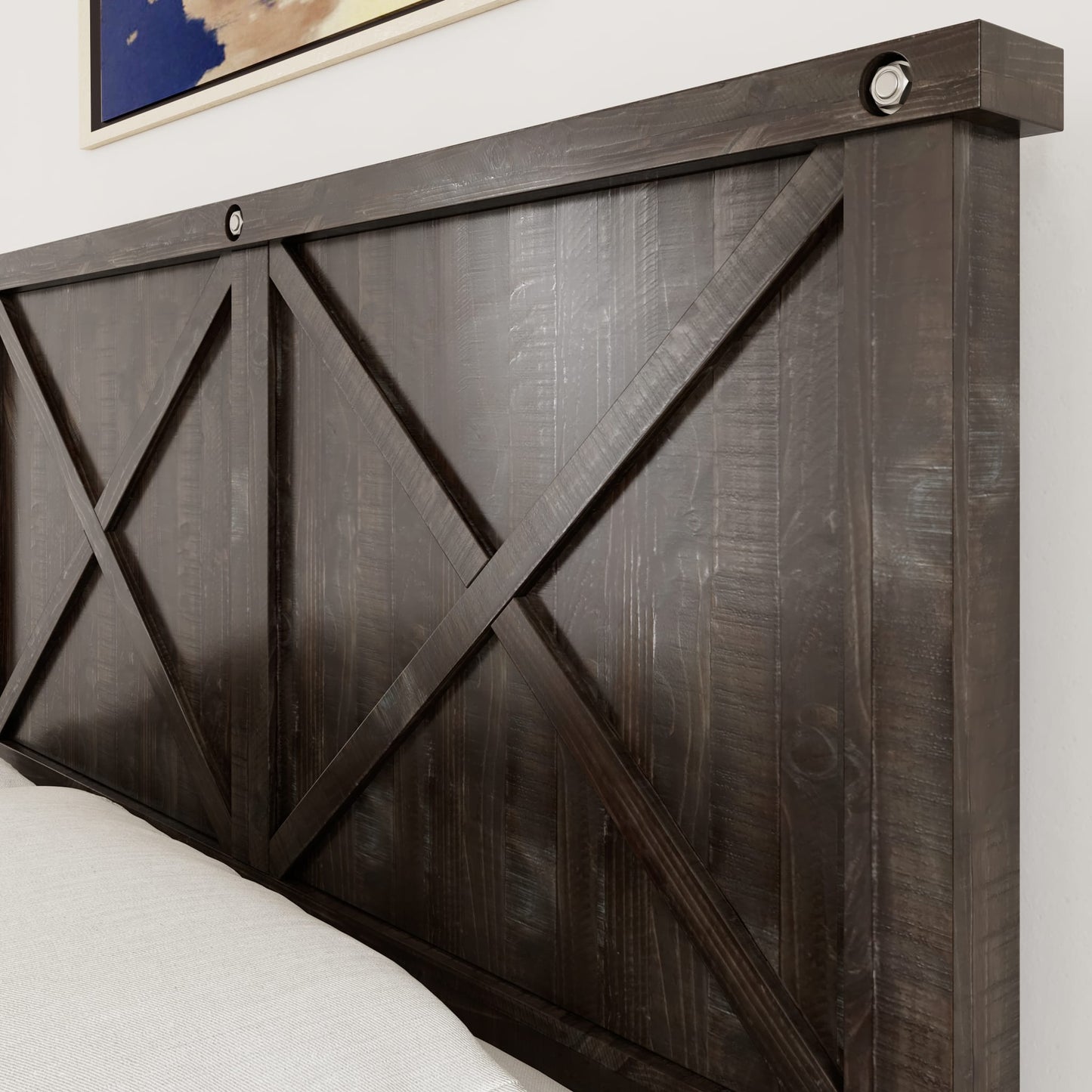 Modus Yosemite Solid Wood Footboard Storage Bed in Cafe